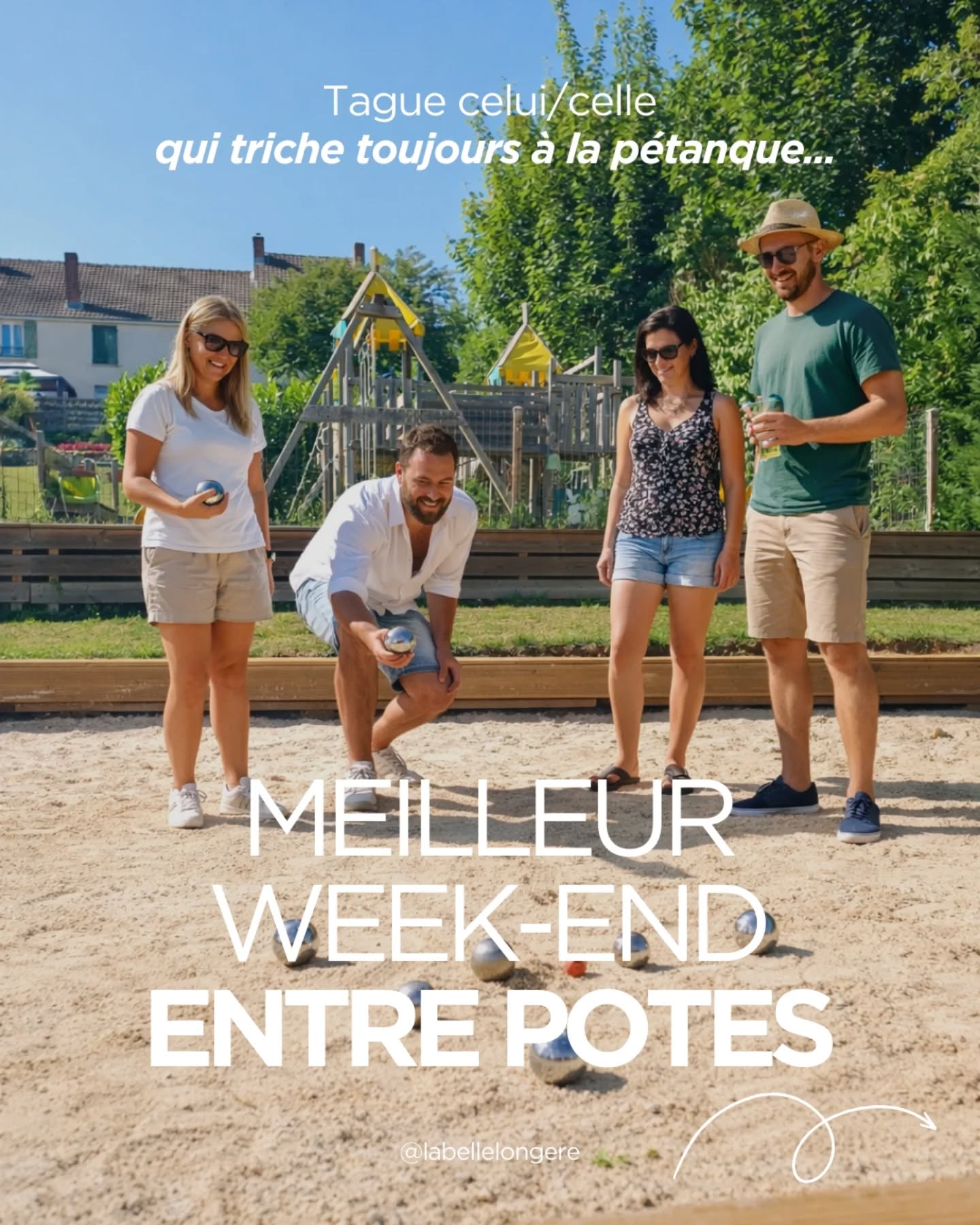 📲Le groupe WhatsApp des potes parle… mais aucune date de retrouvailles n’est encore fixée ?
🎯 Taguez vos amis et devinez qui va :
– tricher à la pétanque 🥇
– prendre l’apéro pour un oui pour un non 🥂
– ne jamais quitter son transat ☀️
– jouer sa vie avec le ballon ⚽
Il est temps de bloquer la date pour votre meilleur week-end entre potes à @labellelongere !
🌿Rassemblement jusqu'à 10 amis pour un week-end fun et détente au milieu des vignes de Champagne !
Réservation possible en direct sur labellelongere.com ou via Airbnb 🏡✨
🌍Weekend vibes with friends ☀️
Games, chill, laughs & sunshine.
So… who’s the weekend MVP? 👀
Tag them below 👇