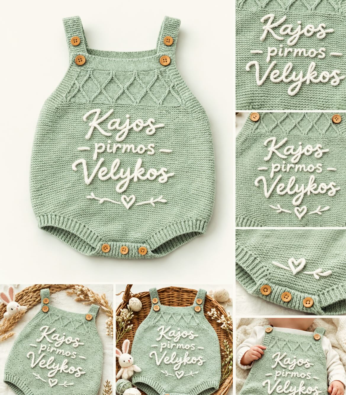 🧶✨ COMING SOON! Hand-stitched personalized knitted rompers!
Perfect for first Easter, newborn photoshoots, christenings or as a unique gift.
✔ Custom name, year, or any text
✔ Sizes: from newborn up to 2 years
✔ Natural hand-stitched embroidery look
✔ Soft neutral/pastel colors – suitable for boys & girls
✔ Limited stock – launching very soon!
💛 Want to be the first to order? Send me a message!
🛒 The collection is dropping soon – stay tuned!