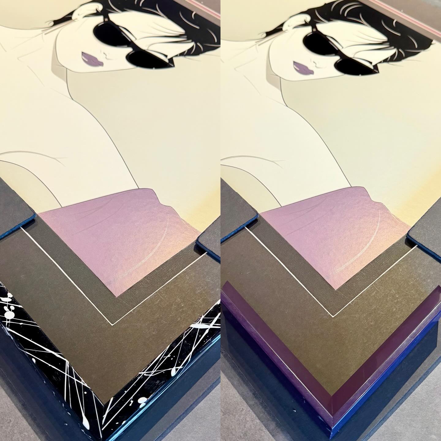 Choices, choices. #patricknagelart #duranduran #rio #1980s #customartframing @romamoulding