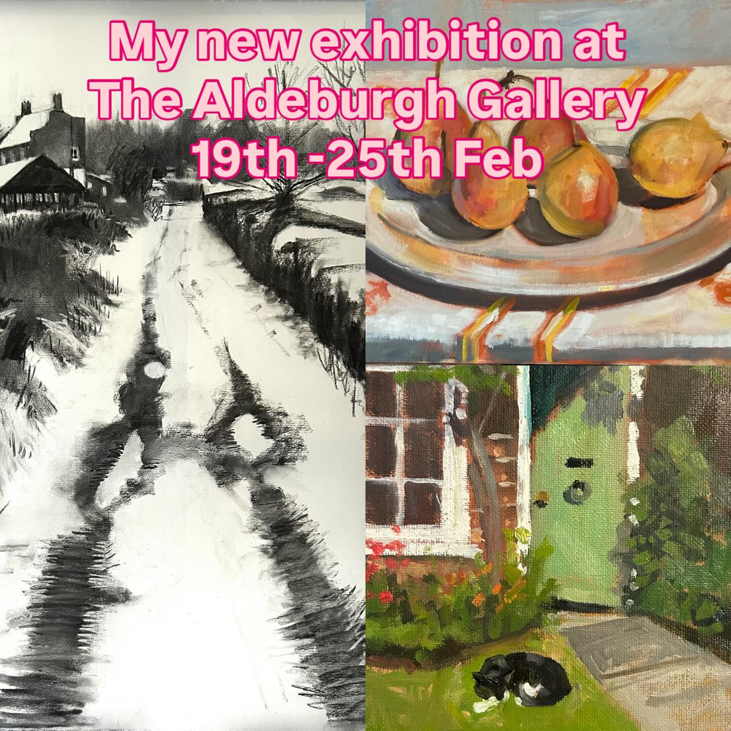 Please come along to my new exhibition @aldeburgh_gallery this week. The exhibition will be showcasing all the pieces I’ve been working on for the last few months. I hope you like them!
#aldeburgh #suffolkexhibition #suffolkartist #suffolklandscapes #artforsale