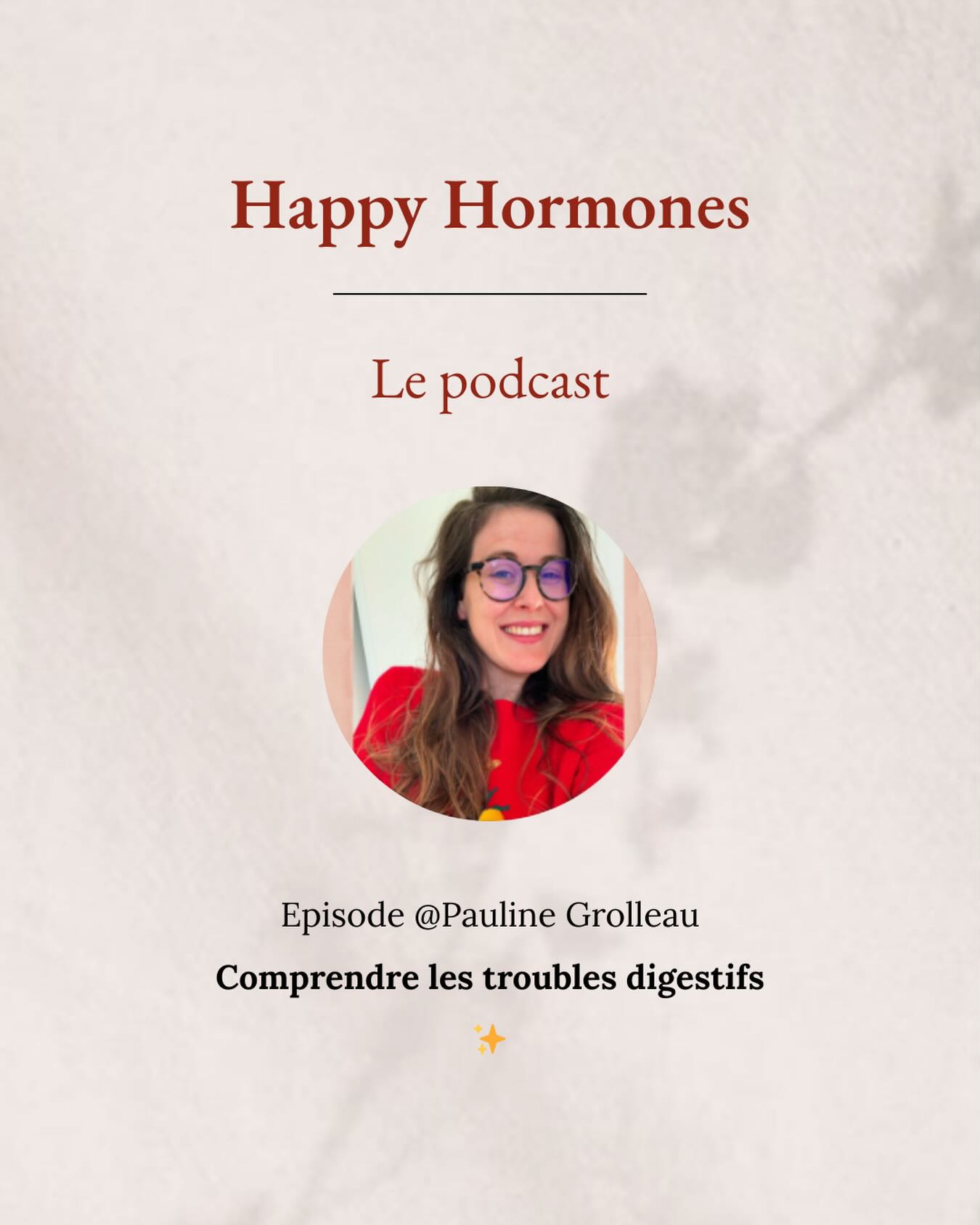 Nouvel épisode de podcast ✨ Ecris ÉPISODE et je t’envoie le lien !
👇
Ballonnements
Transit aléatoire
SPM marqué
Fatigue après les repas
Acné
Rétention d’eau
Et si tout était lié ?
👉 Dans cet épisode, je reçois Pauline , infirmière reconvertie en naturopathe spécialisée en troubles digestifs et déséquilibres hormonaux.
Dans cet épisode, on explore :
👉 Le lien entre le système digestif et le système hormonal, le cycle, la thyroïde et les œstrogènes
👉 Le rôle clé du microbiote, du foie, de l’estomac et du système nerveux pour un système digestif en bonne santé
👉 Pourquoi les régimes d’éviction sont souvent des solutions court terme
👉 Le lien entre stress chronique, cortisol élevé, traumas et digestion bloquée
👉 Pourquoi les probiotiques ne sont pas toujours la priorité
👉 Comment une mauvaise digestion peut créer des carences (fer, vitamines A, D, E, oméga-3…)
👉 Les bases concrètes pour relancer ta digestion
👉 L’intolérance à l’histamine et ce qu’elle révèle
Belle écoute ✨
—-
N’oublie pas de t’abonner au podcast pour ne pas rater les prochains épisodes
De partager 5 🌟
Et de laisser un commentaire 🤌
Si l’épisode t’a plu 🫶