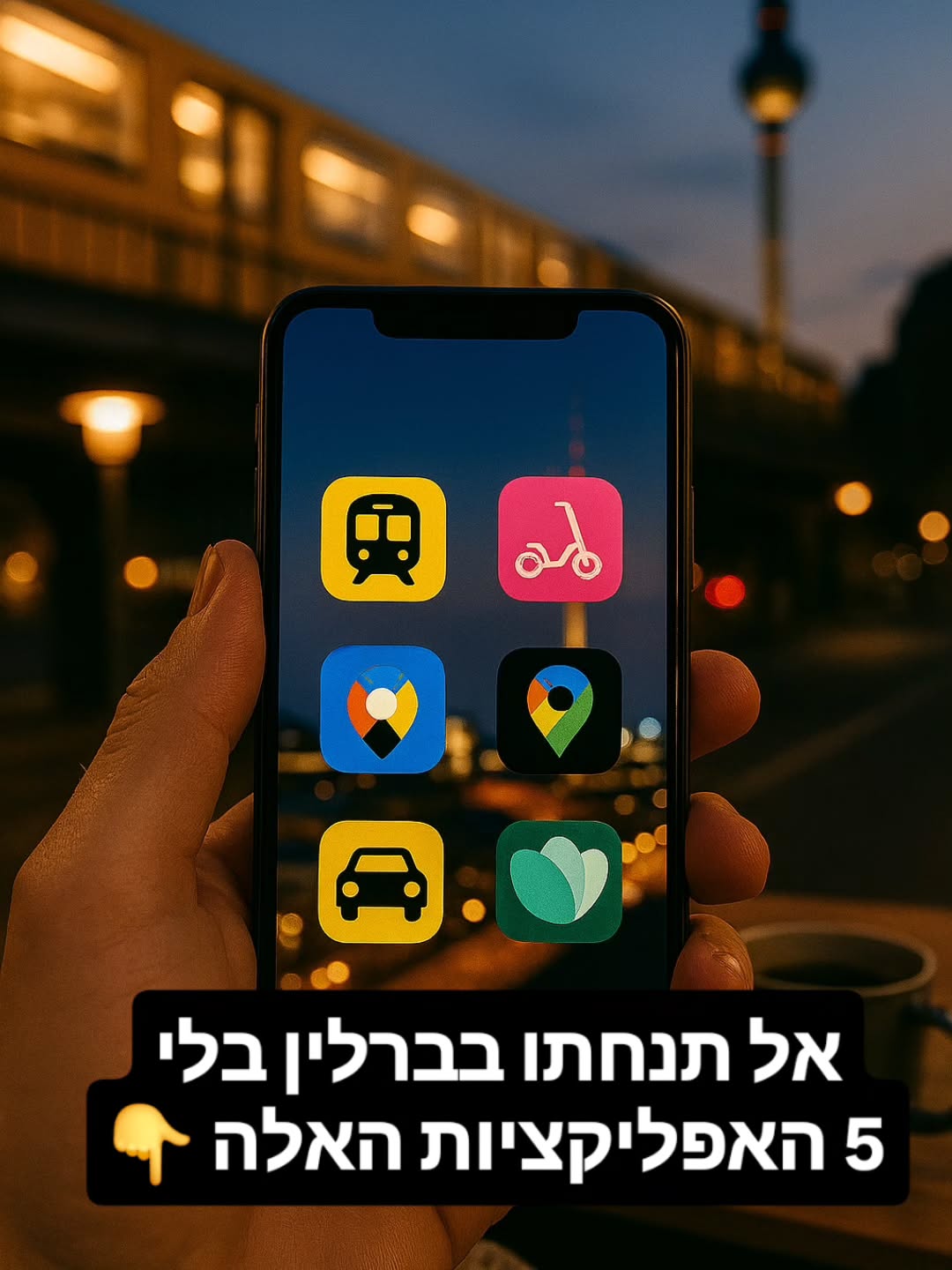 ברלין היא עיר ענקית, והיא יכולה להיות מבלבלת מאוד ברגע הראשון. כדי שלא תמצאו את עצמכם עומדים מול מכונת כרטיסים לא מובנת או מחכים לאוטובוס שלעולם לא יבוא, הנה 5 האפליקציות שיעשו לכם חיים קלים:
🎫 1. BVG Fahrinfo - התנ"ך של התחבורה
עזבו את מכונות הכרטיסים בתחנה. באפליקציה הזו קונים כרטיס ב-2 קליקים, מתכננים מסלול ומקבלים עדכונים בזמן אמת על עיכובים.
🚲 2. Jelbi - האפליקציה ששולטת בכולן
במקום להוריד 10 אפליקציות שונות לקורקינטים, אופניים ורכבים שיתופיים - Jelbi מרכזת הכל תחת קורת גג אחת. פותחים דרכה הכל: מ-Tier ועד Miles. פשוט ויעיל.
🚕 3. Bolt / Uber - נוחות ודיוק
המוניות הצהובות בברלין מצוינות, אבל באפליקציות כמו Bolt או Uber המחיר ידוע מראש עוד לפני שהזמנתם, מה שחוסך הפתעות. חובה ליום קר מידי או כשכבר אין כוח ללכת בסוף היום.
📍 4. Google Maps - הגרסה הברלינאית
כולם מכירים, אבל בברלין היא קריטית במיוחד. היא יודעת להגיד לכם מאיזו יציאה של ה-U-Bahn לצאת כדי לחסוך הליכה במנהרות, והיא כל כך מדויקת שהיא תנווט אתכם בבטחה אפילו בשבילים בתוך היערות העירוניים (כמו הגרונוולד או הטירגארטן).
♻️ 5. Too Good To Go - הסוד של המקומיים
רוצים לאכול מאפים שווים או ארוחות ממסעדות ב-3-4 אירו? האפליקציה הזו מאפשרת לכם לקנות "שקיות הפתעה" של אוכל איכותי שנשאר בסוף היום. ברלינאי, חברתי וזול.
המלצה שלי: תורידו אותן עוד בארץ ותזינו אמצעי תשלום. ברגע שתנחתו בברנדנבורג, תודו לי.
#BerlinByShai #BerlinTips #BerlinApp #TravelHacks #ברלין טיפיםלמטיילים