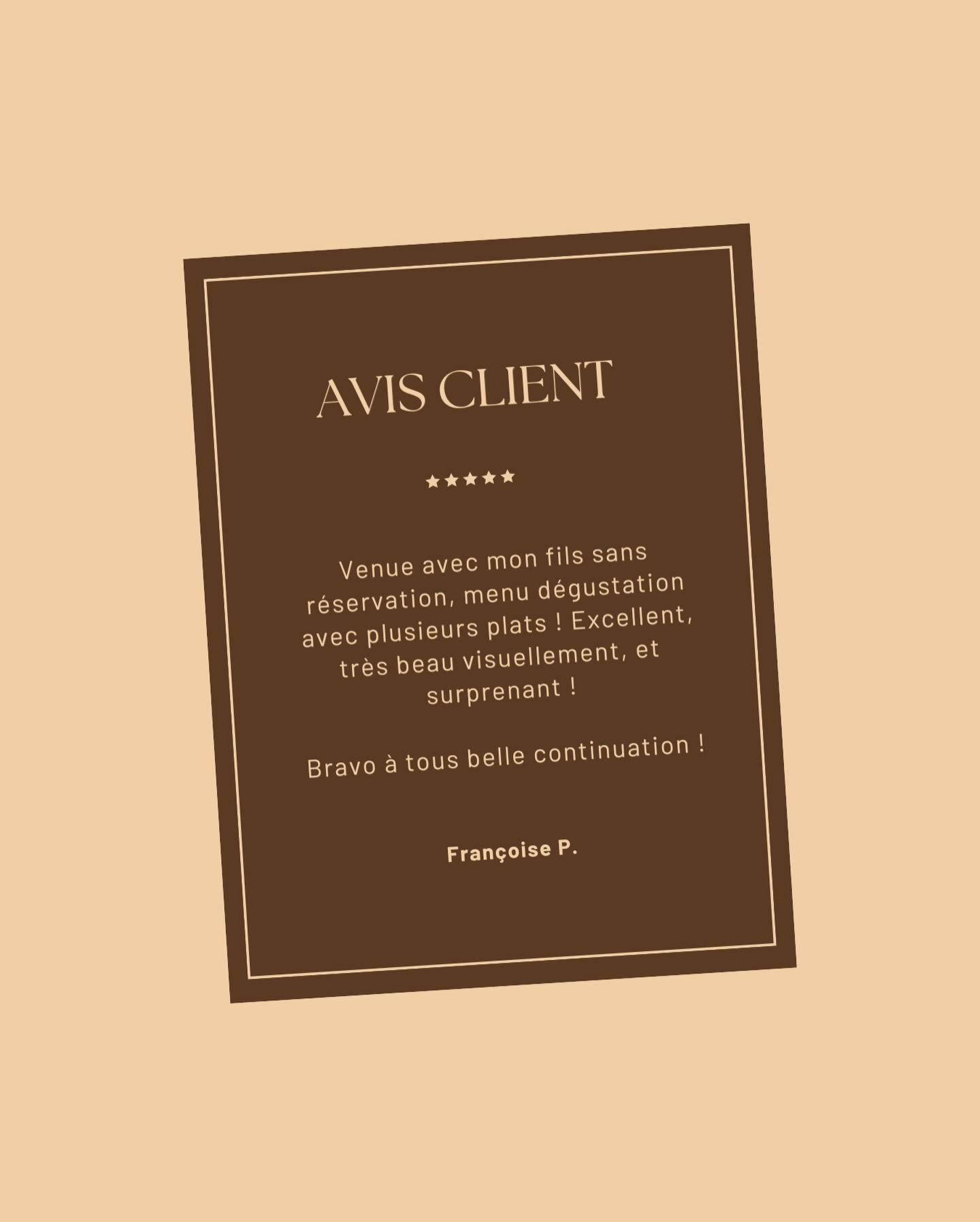 Vos mots nous touchent et donnent tout son sens à notre travail : merci pour votre confiance ⭐️
‣ Réservez votre table sur www.larazur.fr