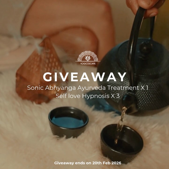 GIVEAWAY – A Gift of Deep Self-Care (Worth 175€ )
One lucky winner will receive:
* 1 x Sonic Abhyanga Ayurveda Treatment
A warm, nourishing full-body Ayurvedic Sonic Abhyanga Treatment to relax the nervous system, release tension, and restore balance.
60–120 minutes at Yogicescape Pberg.
By @soundhealingberlin
* 3 x Seats for a Self-Love Hypnosis Workshop
A calming guided session to build self-worth, confidence, and inner peace.
22nd February, 19:30 (60 minutes)
At Yogicescape Fhain Studio
Hosted by @beaaaaa_gi
How to Enter:
* Like this post
* Follow and tag: @yogicescape @soundhealingberlin @beaaaaa_gi
* Comment below: What does real self-care look like for you this year?
The winner would be announced on 20th Feb 2026, 8:30 PM CET 🙏
After the winner is announced:
Please check your DM for booking details.
You will receive a confirmation email once your spot is secured.
Spots are limited. Enter now to secure your chance to win. Best of luck ❤️
Shot by @moodymotionpictures
#giveaway #yogastudio #berlinyoga #yogaretreat #yogicescape