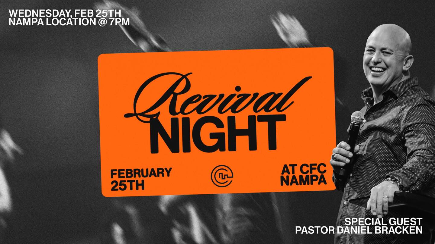 Mark your calendars and decide that you are coming to our first REVIVAL NIGHT of the year, next week! Together we are going to experience the power of God moving in our hearts and lives. I am excited to host my friend @thedanielbracken in Idaho! 2026 is the year of DEEPER in God. Let’s set the tone!