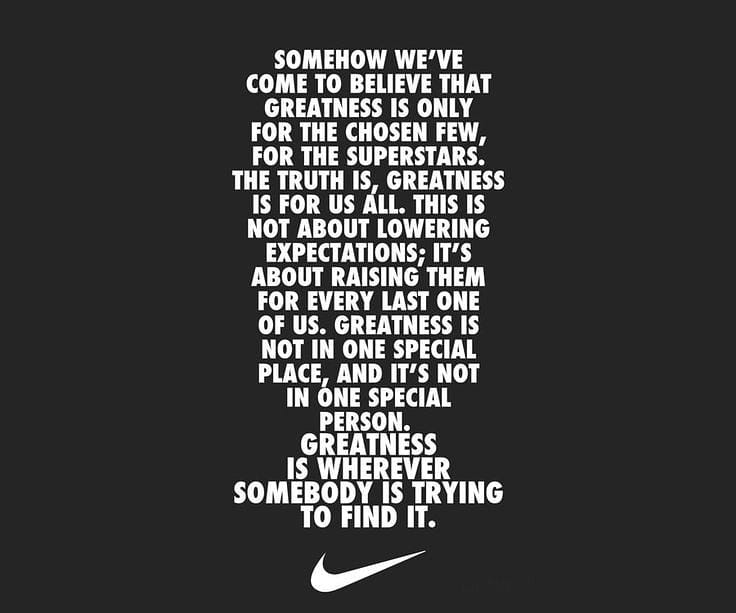 It's Motivation Monday and today's quote comes from the good people at @nike . Greater is before us and lies within your relentless pursuit to find it. #BeGreat #BAMTesting #BAMApproved #BAMEliteQuotables #quote #motivation #nike #positiveenergy #positivevibes #positiveresults #sports