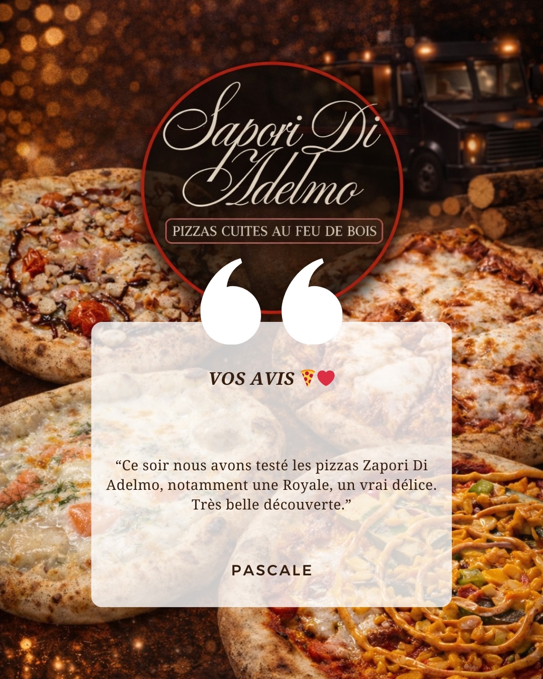 VOS AVIS ❤️
Merci pour vos retours qui font chaud au cœur !
N’hésitez pas à laisser un petit commentaire après votre passage, si ce n’est pas déjà fait 🙏🏼🥰
Bacci a tutti ! 💋