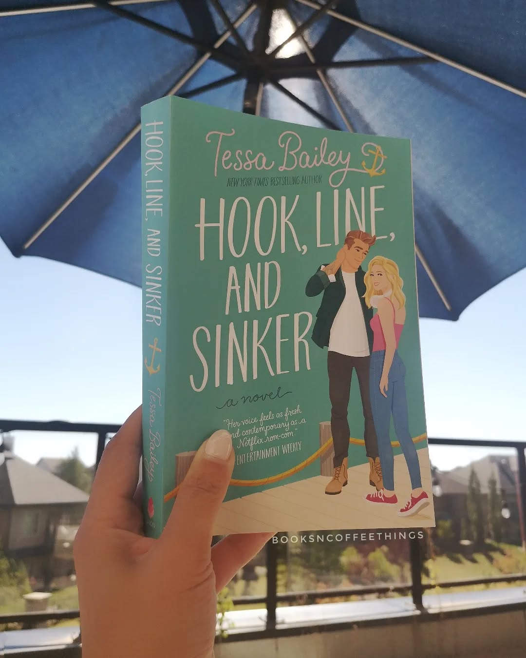 I'm obsessed. Idc what people say about the two main characters I love them. In fact I think I love this book more than It Happened One Summer. β΅
I loved everything about the main character Hannah. Her character is so real and relatable. I aspire to be as supportive and resilient. Her love interest Fox Thornton on the other hand has some deep seeded issues that clearly fuel his very low self esteem. It wasn't too unbearable though, and eventually he does get to the bottom of them. Definitely enjoyed seeing these two characters uplift each other and compromising for each other. ππ€ It was clichΓ© but I adored the story nonetheless.
Also, can I just live in that epilogue forever? Whenever I feel sad I know that I'll resolve to read at least the epilogue if not this whole book again.
Hugs to both the characters. π€π Definitely recommended.
.
.
.
.
.
#hooklineandsinker #tessabailey.
