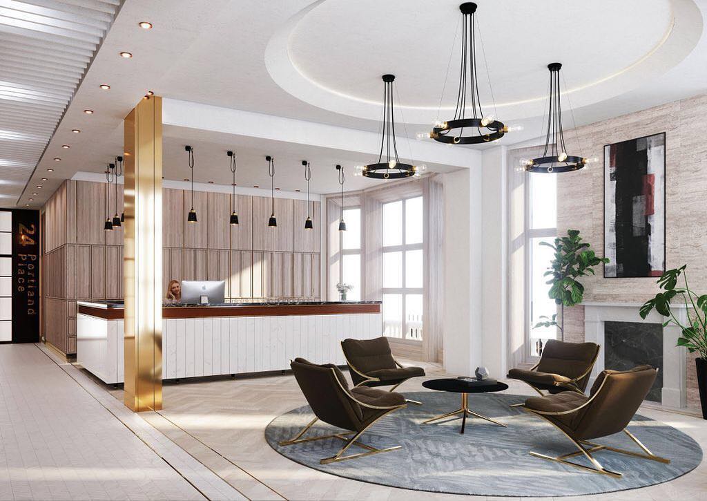 Portland Place. 33,000sqft of prime office space. Something to look forward to in the new year! #reception #office #fitout #busterandpunch @Wildercreative #holtarchitecture