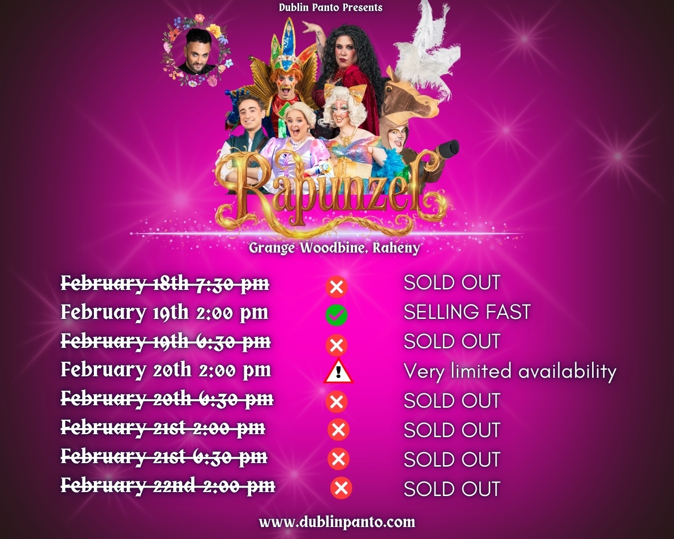 8 shows down with 8 to go and 6 of those are now sold out!! ๐๐
To get the last few tickets click the link in our bio ๐
โญ๏ธโญ๏ธโญ๏ธโญ๏ธโญ๏ธ