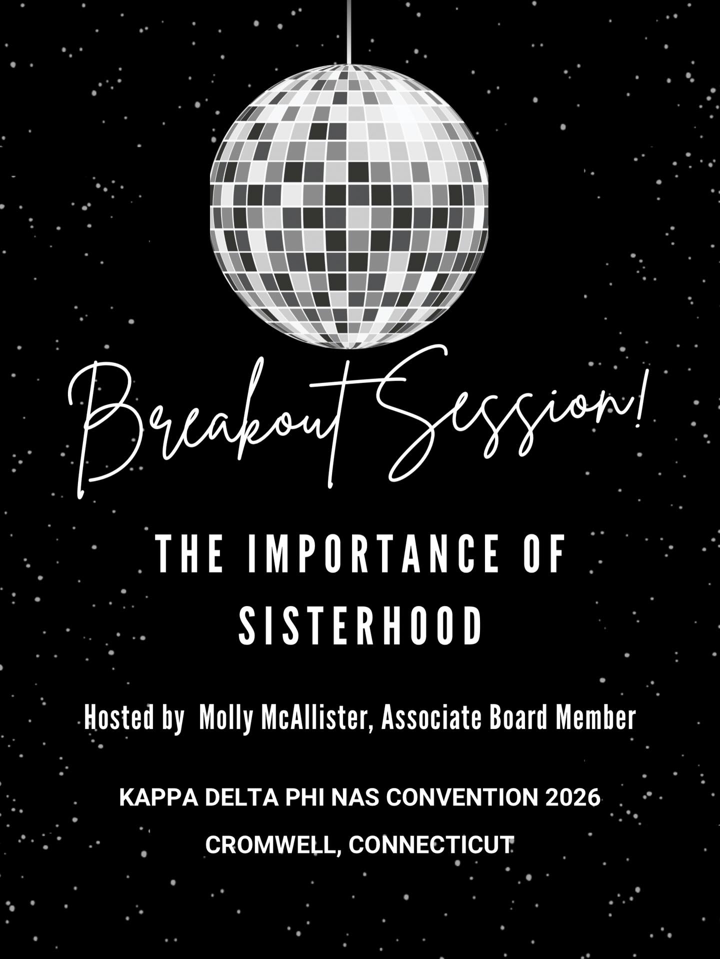 Breakout session announcement!! 📣