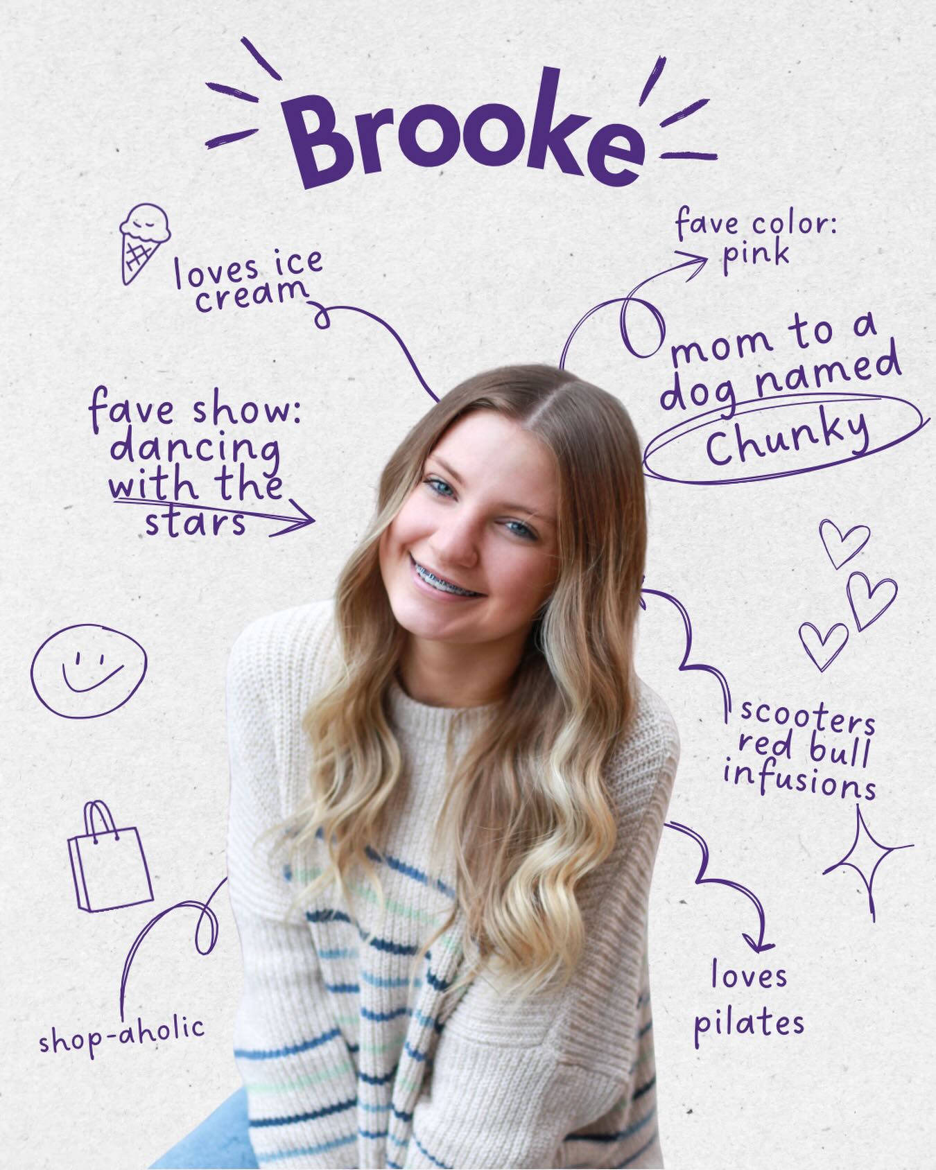 Staff Spotlight Series: Meet Brooke, one of our Dental Assistants at i smile orthodontics.
Brooke is the kind of person who brings a little brightness into every room she walks into. There’s a natural sweetness to her, but also this steady confidence that makes patients instantly comfortable. That blend is rare, and it’s exactly why teens connect with her so easily.
She has a playful side too. You’ll see it in the way she chats about her latest TV obsession, how she powers through a busy day with her favorite pick-me-up, or how her whole face lights up when she talks about her four-legged best friend at home.
Brooke loves a little fun, a little fashion, and a lot of connection. But what stands out most is how she shows up for people. That’s who she is. And that’s why she fits so perfectly at i smile orthodontics.💜
✨Fun fact about Brooke:
She’s a proud dog mom to Chunky. His original name was Harvey… but when she found out his brother’s name was Chunky, she knew Harvey just wasn’t going to work. So Chunky it became.
Okay… we have to know. What surprised you most about Brooke?