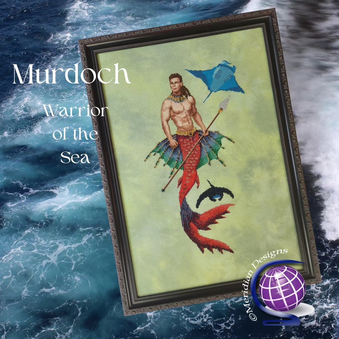 And last, but never least, I'd like to introduce you to Murdoch - Warrior of the Sea. I will let him speak for himself.
Murdoch and all the other new designs will be up on my website ready to order and ship when I'm back from #needleworkgalleria next week.
#meridianxstitch #meridiandesigns
#crossstitch #crossstitchdesigner
#crossstitching #crossstitchersofinstagram #crossstitchpatterns #xstitchpattern #xstitching #xstitcher #stitchersofinstagram
#xstitch #xstitchersofinstagram #puntodecruz #puntocroce #korssting #kreuzstich #pointdecroix
#needlework #undertheseafabrics #crossstitchlover #crossstitchland #crossstitchlove #crossstitchingisbadass #stitchersgonnastitch #dmcembroidery #lovecrossstitch #xstitchaddict
#crossstitchaddict