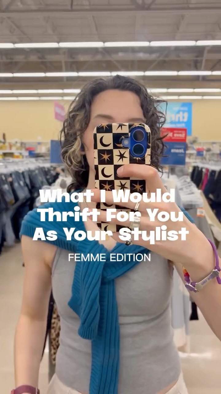 What I would thrift for you if I were your stylist … feminine edition! 🌀🛍️🛒✨
It’s been more than once that someone has asked me, “Courtney, can you style someone who dresses more feminine than yourself?”
The answer is a resounding… YES!!
Styling isn’t about making someone look like a mini me. (But think of how cute that would be 😂) Instead, it’s about helping my clients find the most authentic expression through fashion, whatever that means to them.
🛒 Which of these pieces would you add to your cart? (P.S. I will try to include more plus-size pieces next time! ☺️)
#stylist #fashionstylist #queerstylist #fashionreels #outfitadvice