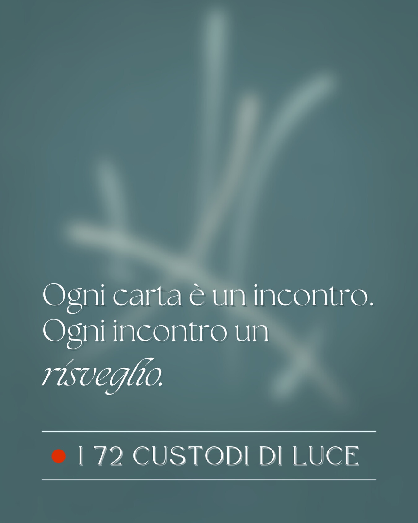 Gli incontri non sono mai casuali anche quando arrivano senza preavviso e sembrano coincidenze. A volte avvengono attraverso delle parole, a volte per mezzo di semplici immagini, sguardi che toccano dentro, profumi che attivano un ricordo.
Qualsiasi sia la modalità è certo che quando si manifestano risvegliano una verità e sanno esattamente dove posarsi. Come se fossero stati li da sempre.
Ognuna di queste carte custodisce una frequenza, una qualità di Luce che può esprimersi nella materia e accompagnarti con delicatezza.
Noi abbiamo imparato a incontrarle così: con rispetto, fiducia, ascolto e soprattutto
con il tempo giusto.
Ora sentiamo che è il momento di condividere questo spazio di incontro. Di accompagnarLe verso un dialogo vivo tra ciò che sono le loro istanze
e chi finalmente potrà accoglierle.
Dal 26.02.2026 questi incontri potranno avvenire.
E noi saremo lì, per onorarli insieme a te.
Filippo e Stefania