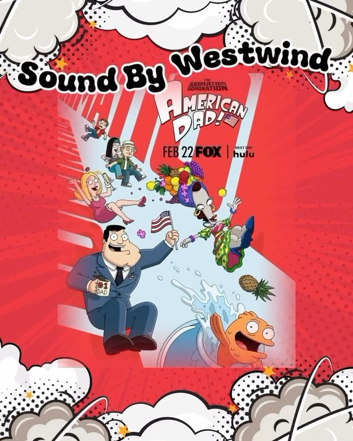 Langley Falls is LOUD tonight
New season of American Dad airs tonight at 9PM on @foxtv Sound brought to life by @westwind_studios
We’ll take the Stan rants extra crispy