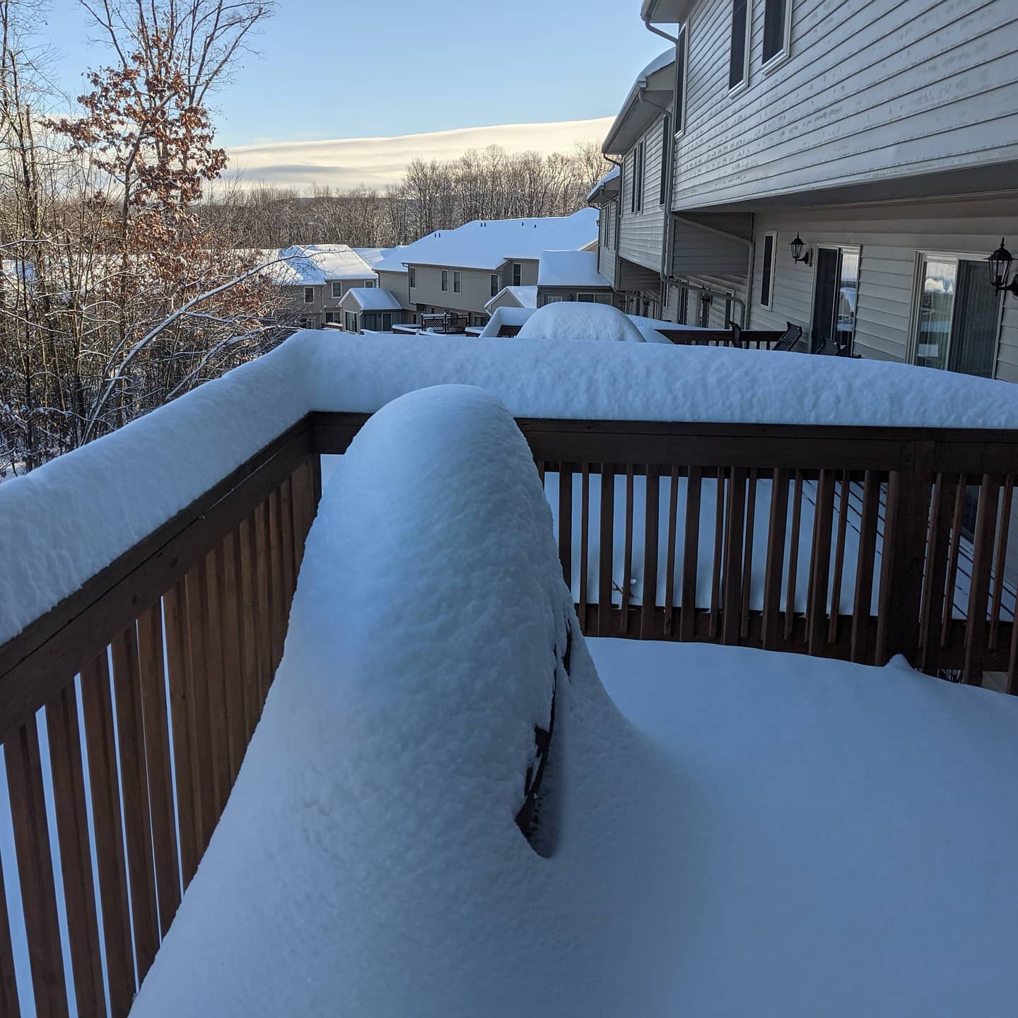There's nothing like that first real snow if the season! It's a true White Out in Happy Valley & it's finally starting to feel like Christmas! #snow #happyvalley #pennstate #statecollege #storm #winter #winterwonderland #whiteout