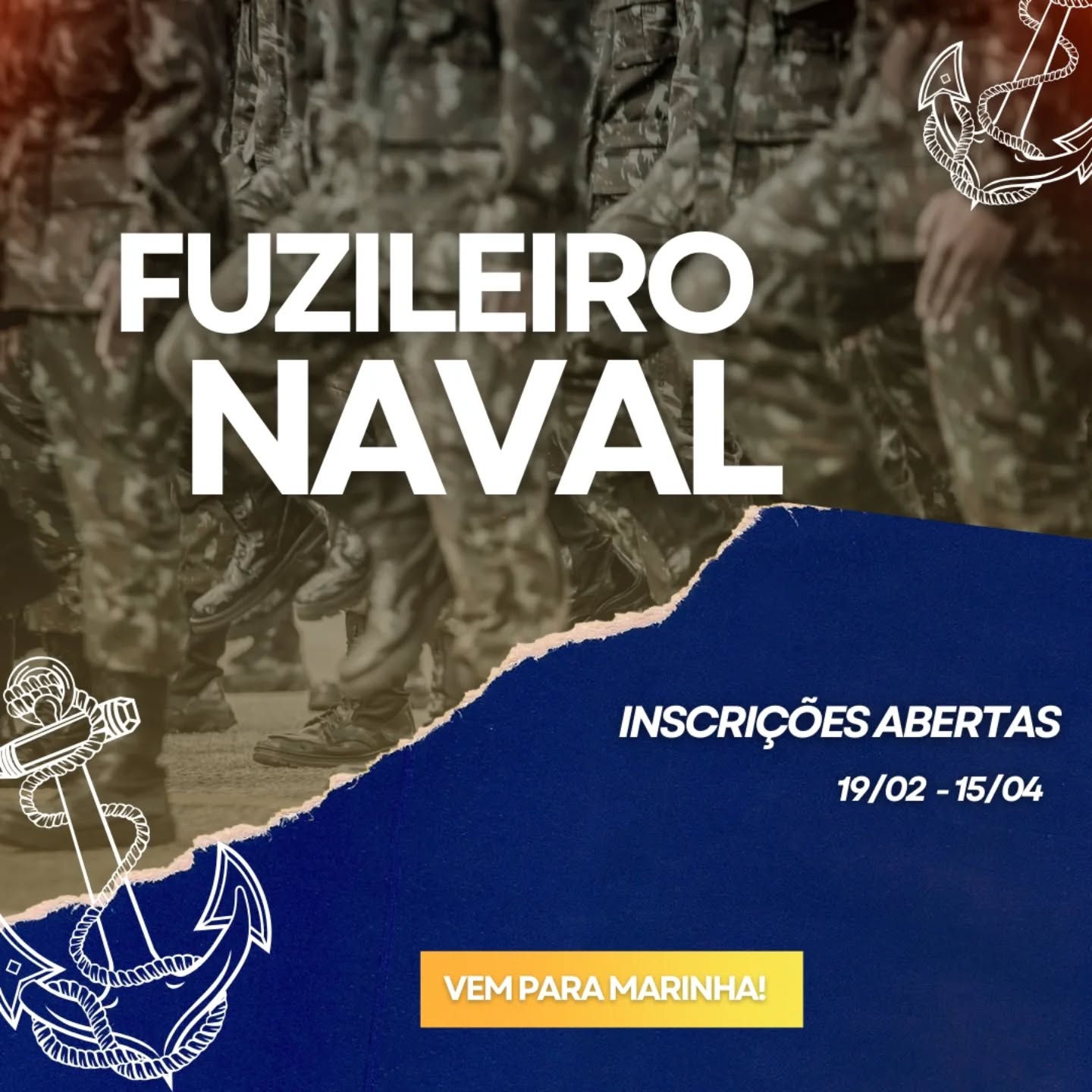 Para mais informações siga o perfil @vempramarinhaoficial