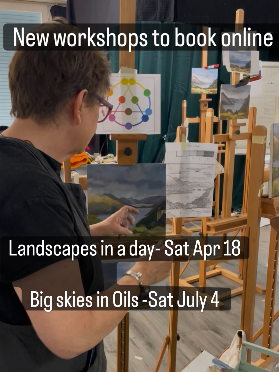 Back by popular demand - I am running two more one day workshops in Spring and Summer 2026.
These are one day workshops at Studio Liney in Ewen near Cirencester
April 18th - LANDSCAPES in oils
July 4th- BIG SKIES in oil
Is this for you??
Do you want to be able to paint Landscapes and Skies with more confidence? And spend a relaxed day in a studio with me and other artists? Then YES ! these workshops may be for you!!
They are intended for artists familiar with using oil paint, but we can help if you arent. If thats the case, please let us know on booking so we can check it will suit you!
Demos, small class size, lots of individual feedbcacj
Previous reviews
“ Thanks for a wonderful day of learning and laughter”
“Relaxed supportive day, I learned loads,, when’s the next one?”
Don’t miss out - book via linktree in my bio or dm me
£80 day ( £ 20deposit secures place) .
More details, what to bring, and final invoice will be sent 4 weeks before the session.
I Hope to see you there!!
#artclass #localartist #learntopaint #paintingclass #impressionistart #oilpaintingclass #localworkshop #cotswoldartist #paintwithme #landscapeartist #whatsoncirencester #whatsongloucestershire #whatsoncheltenham #pleinairpainting #skypainting #laoty