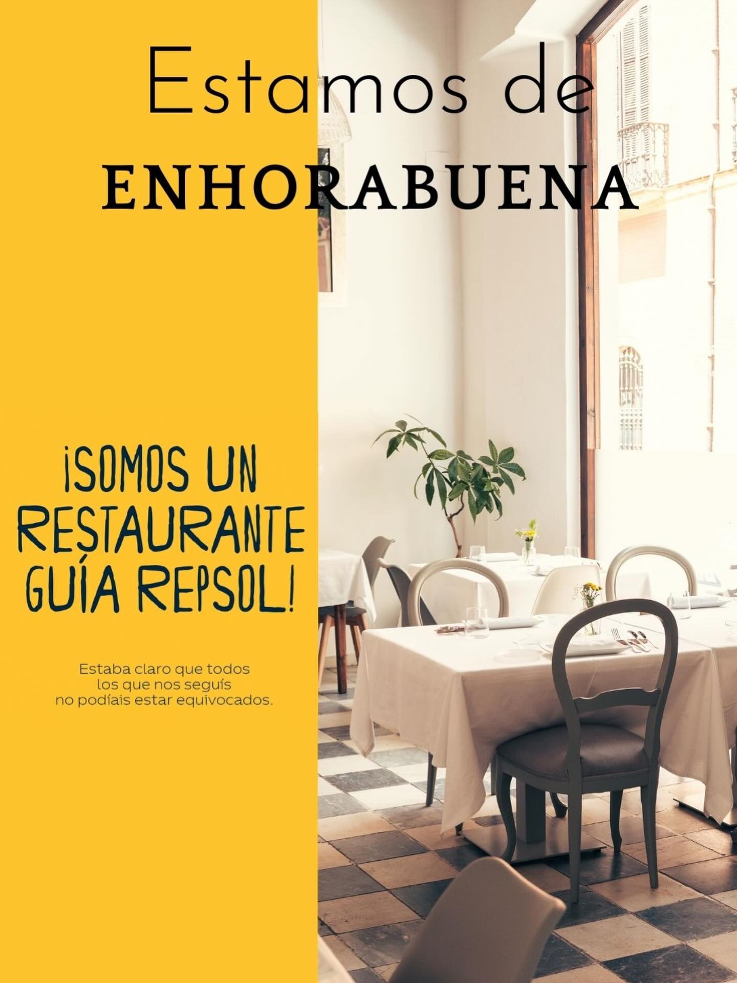 Muy orgullosos de renovar otro año más la recomendación en la guía Repsol. #ElEspejoSanlucar #guíarepsol #DondeComer#SanlucarDeBarrameda #GastronomiaAndaluza FoodLoversCadiz ExperienciaGastronomica ProductoDeTemporada ComerEnCadiz