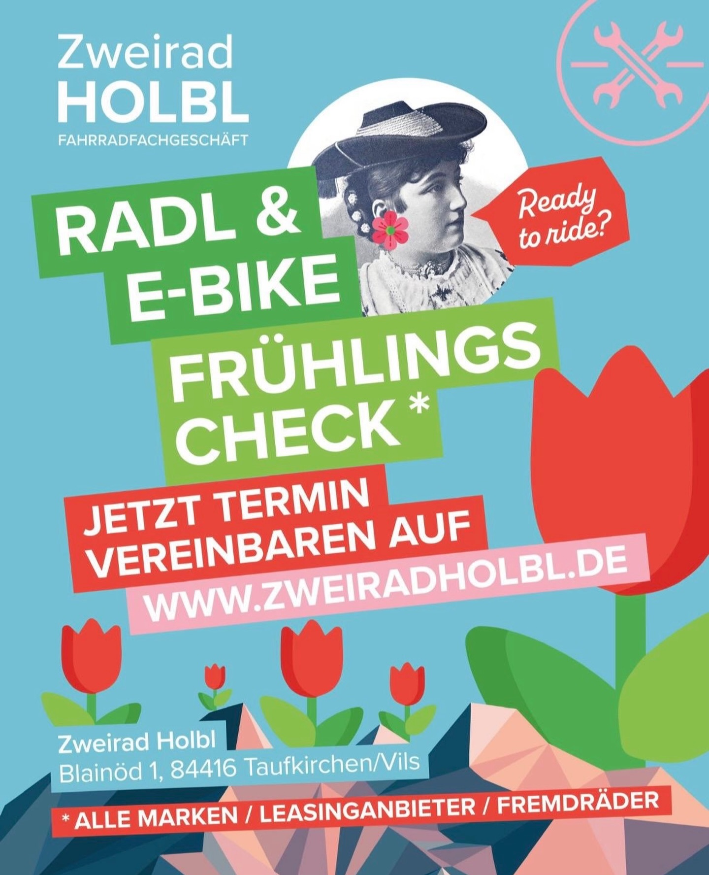 🌷🚴♂️ Radl & E-Bike Frühlingscheck
Ready to ride?
Dann gönn deinem Bike den perfekten Start in die Saison! 🔧⚡
Nach dem Winter checken wir für dich:
✔ Bremsen & Schaltung
✔ Kette & Kassette
✔ Reifen & Luftdruck
✔ Software-Updates
✔ Sicherheitscheck
Egal ob Bio-Bike oder E-Bike
👉 alle Marken & Leasinganbieter
👉 auch Fremdräder
📍 Blainöd 1, 84416 Taufkirchen/Vils
💻 Termin ganz bequem online buchen:
🌐 www.zweiradholbl.de
Oder direkt kontaktieren:
📞 08084-2321
📲 WhatsApp: 0171-4540000
📧 servus@zweiradholbl.de
Jetzt Termin sichern – bevor die ersten Sonnenstrahlen alle Werkstattplätze blockieren 😉
#ZweiradHolbl #Frühlingscheck #EBikeService #Radservice #TaufkirchenVils