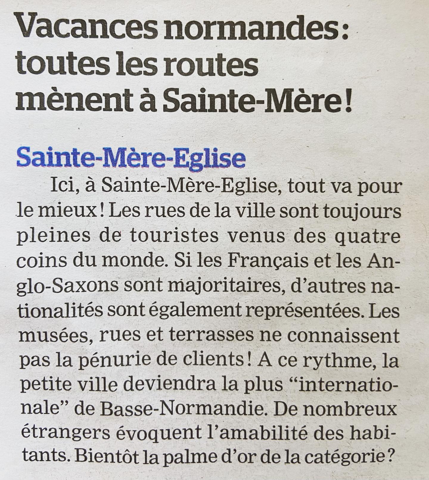 Sainte Mere Eglise « the place to be » 🎉😎#summer2022#cotentintourisme#manchetourisme#normandie