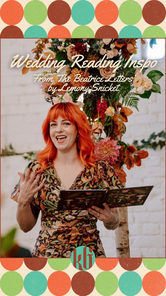 Filmed this in October, forgot about it, moved house, bon appetit.
A short, cute extract which is a perfect choice for a wedding ceremony reading, but which has only been used in two of mine! (shoutout to Emma and Robbie and Jen and Sam!)
Cover 📸 @kimwilliamsweddings