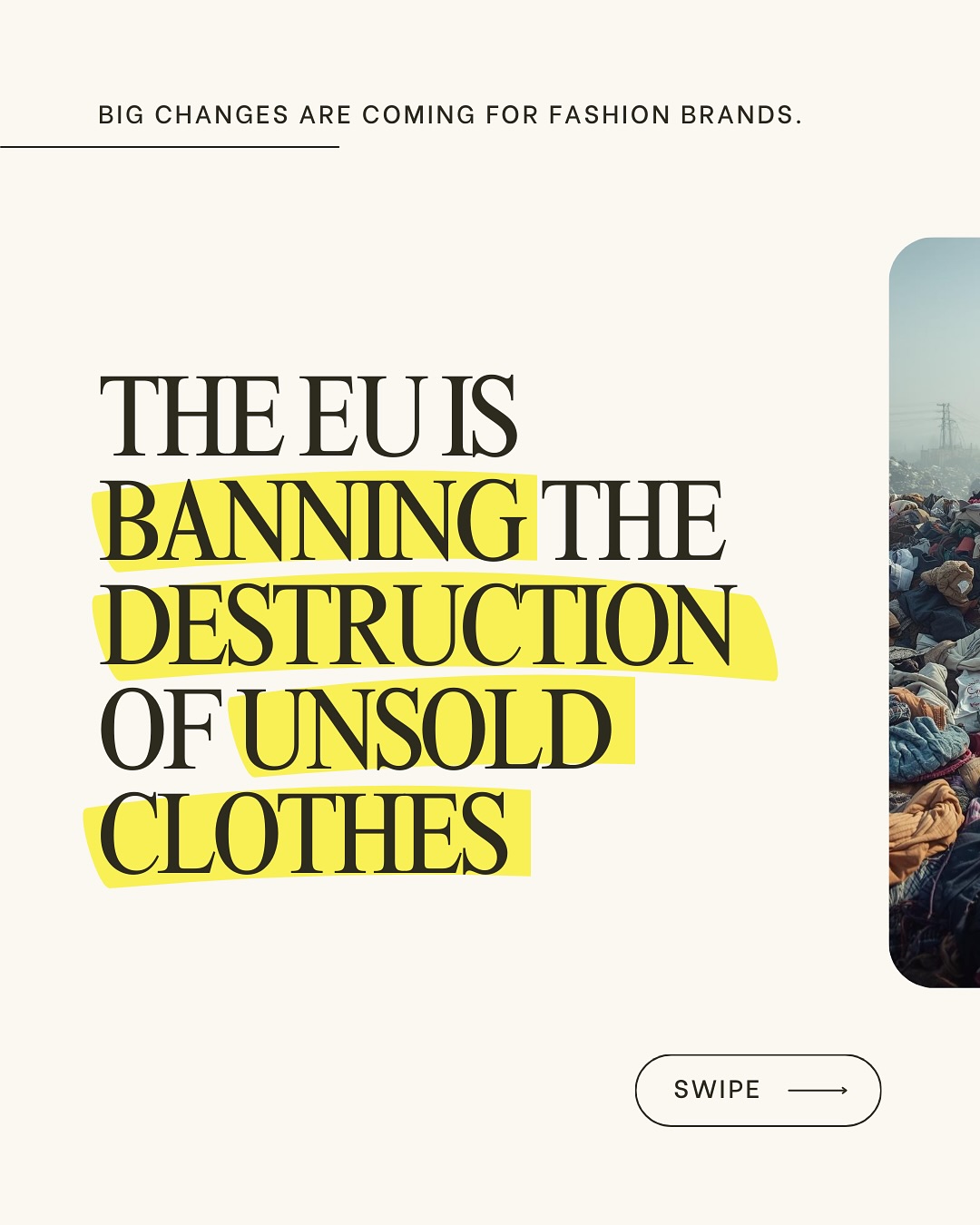 Some great news for sustainability ♻️✨
#sustainablefashion #circulareconomy #textilewaste #reinvntd