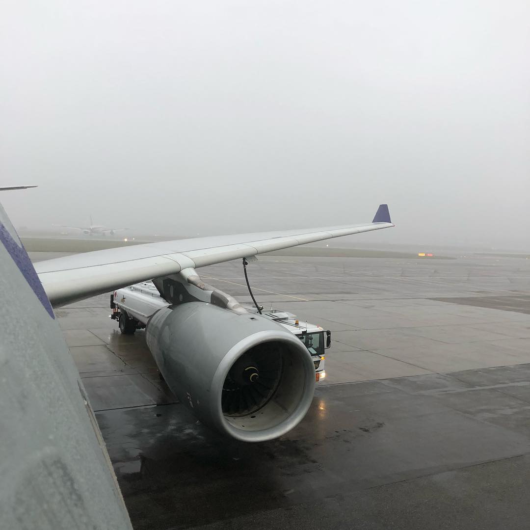 We had a foggy start this week. Picture taken while getting the beautiful A330 ready for departure from our Oslo FBO. #sundtairexecutivehandling #sundtair #privatejet #aviationworld #osloairport #fbo