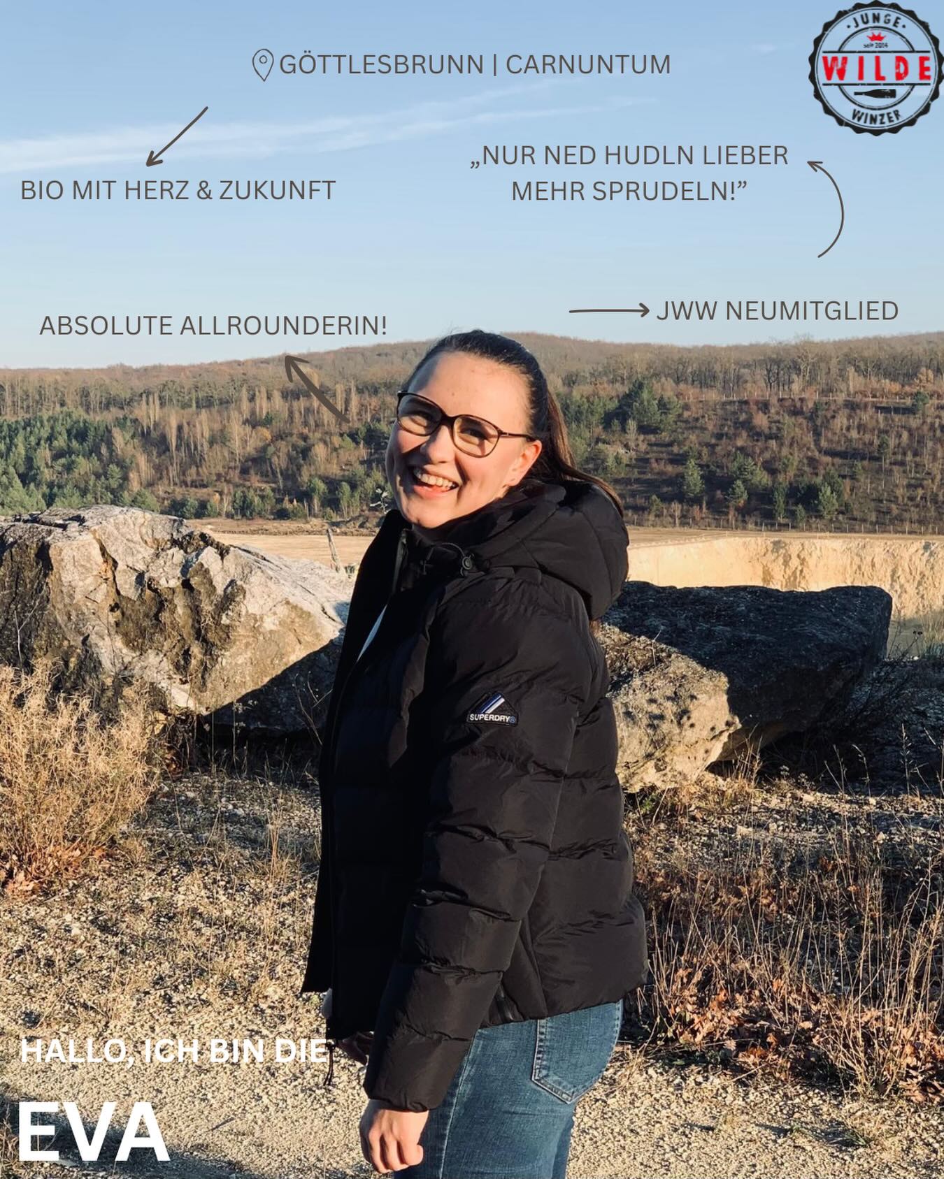 DIE JWW FAMILIE STELLT SICH VOR 🦁🍷
Last but not least, heute holen wir unser finales Neumitglied vor den Vorhang!💃 @eva_hofschneider
💭über das @hofschneider_bioweingut
Familienweingut in der 3. Generation
Seit 2001 bewirtschaften wir unsere Weingärten biologisch – im Einklang mit der Natur und mit viel Leidenschaft.
In unserem Buschenschank stehen Qualität, ehrliche Handarbeit und der persönliche Austausch mit unseren Gästen im Mittelpunkt. Auch unsere Landwirtschaft führen wir aus Überzeugung biologisch.
✨ Stilistik: gebietstypisch & traditionell – mit frischem Wind der jungen Generation. Neben bewährten Stilistiken darf es auch mal etwas Natürliches und Prickelndes sein.🥂
🤪Hört man von Eva: „nur ned Hudln, trink lieber mehr Sprudl!“😉
@hofschneider_bioweingut @eva_hofschneider
#jungewildewinzer #jww #winzerportrait