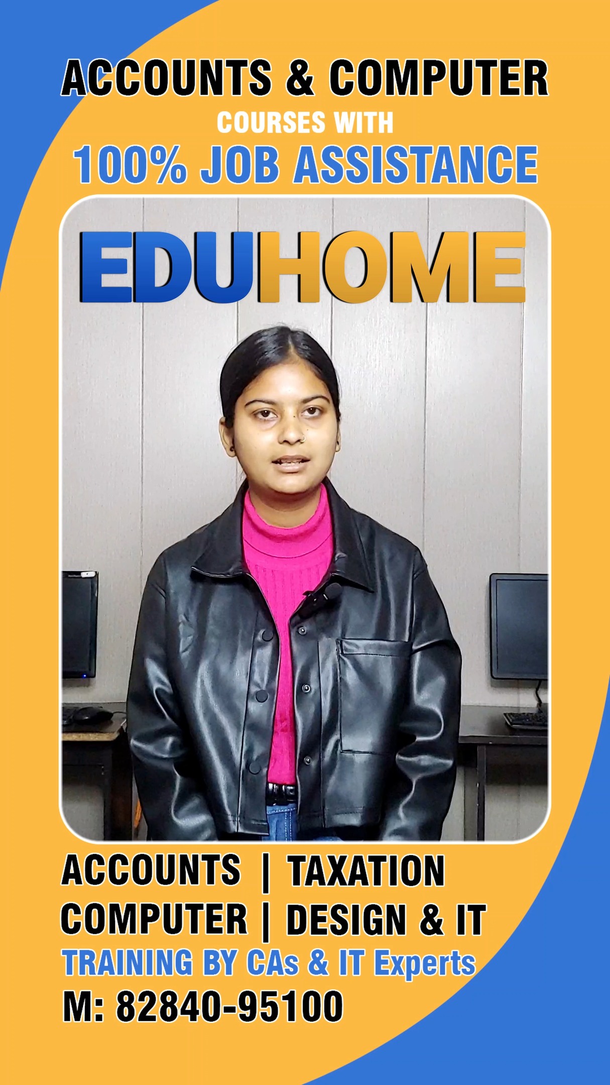 ✨ Meet Anjali – From Non-Commerce to Professional Accounting ✨
Anjali comes from a non-commerce background, but she had a clear goal — to build her career in the accounting field.
To turn her dream into reality, she joined the CPA Course at Eduhome Institute. With proper guidance, practical training, and dedication, she successfully completed the course.
Today, she is fully confident in handling accounting work professionally. 👩💼📊
Her journey proves that your background doesn’t define your future — your skills do.
🎯 If you want to switch your career into accounting, start today with the right training.
#eduhomeinstitute #accountingcourse #cpacourse #careerchange #professionalaccountant #ludhiana #successstory