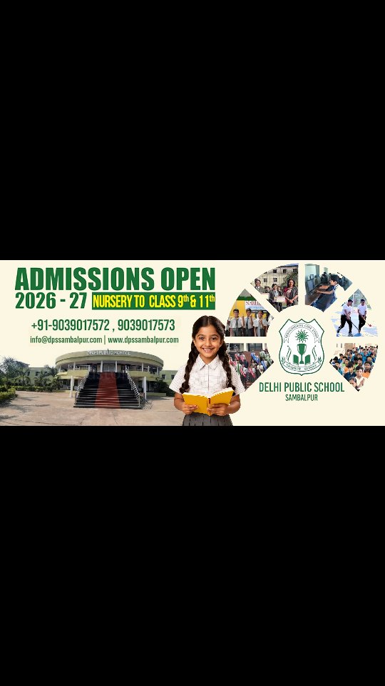 โจ Admissions Open at DPS Sambalpur.
A place where curiosity is encouraged, confidence is built, and learning feels meaningful every single day.
Where children grow through experiences, friendships, challenges, and small wins that shape big futures.
We are now welcoming students from Nursery to Class IX & Class XI. ๐
Begin the journey where growth feels right.
๐ 9039017572 | 9039017573
๐ www.dpssambalpur.com
#DPSSambalpur #AdmissionsOpen #LifeAtDPS #SchoolJourney #GrowingTogether
(DPS Sambalpur admissions 2026, nursery admission DPS Sambalpur, class 9 admission, class 11 admission DPS Sambalpur, school life at DPS)
