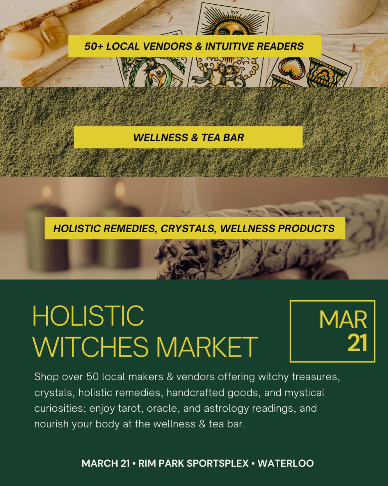 🌙✨ We’re Thrilled to Announce…
We’ll be vendors at the first mystical market of the year hosted by @lunaeventscanada !
🗓 March 21
📍 RIM Park Sportplex – Waterloo
✨ 50+ local vendors
✨ Intuitive & tarot readers
✨ Wellness + tea bar
✨ Crystals, holistic remedies & handcrafted goods
We’ll be there representing with all your favourite high-vibe offerings 🌿
Come wander, connect, sip tea, and stock up on magical goods to start the year aligned.
Tag your market bestie & make a day of it 🤍
#backtoyourrootswellnesscentre #lunaeventscanada #waterlooevents #holisticmarket #supportlocalontario
