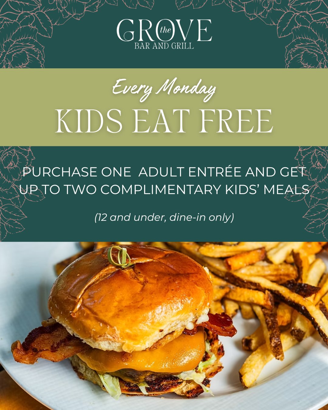 Hey, MoCo parents! Did you know kids eat free on Mondays? #mocomoms #potomacmd