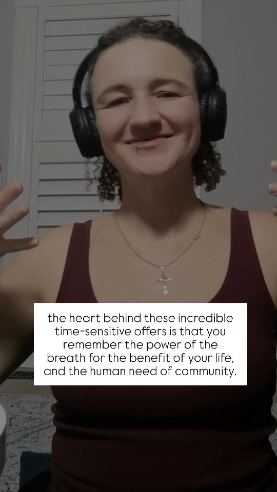 I'm gifting incredible offers on individual Breathwork Sessions and Community Experiences via email because this time of year sucks and if you couldn't make the Restore Retreat happen for yourself, then there's opportunity to make something else happen for yourself.
This is the way I get to serve and nurture you, in this email community. If you don't already receive email from me, just send me your address and I'll add you.
Then you can receive the epic offers, and also randomly receive recorded guided breathworks and written words of love in the future to drop in to and invitations to come into in-human containers.
These offers are time sensitive.
Make sure you receive!