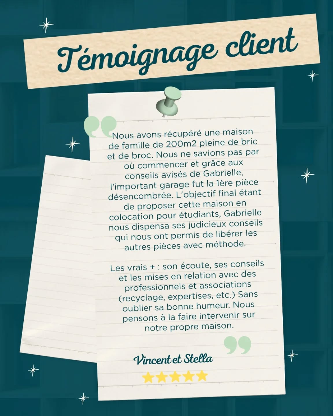 Quand on aime son métier, on nous le rend bien ! 🩵
Merci 🙏🏼 Vincent et Stella 😌 pour ce très gentil message. Ravie de vous avoir aidé à y voir plus clair dans cette maison ! 👀
Ce n' est jamais simple quand on récupère un bien de famille. Vous ne savez pas ce qu'il faut jeter ou garder, ni même comment organiser toutes ces affaires. C'est là que j'interviens ! 🔥
👉🏼 Je vous conseille, sans vous brusquer
👉🏼 Je trie pour désencombrer
👉🏼 Je vous propose des solutions de réemploi
Un vrai travail à 4 mains 🙌🏼🙌🏼
Vous vous sentez concerné ? 👇🏼
📌 Contactez moi en MP 😉 ou via mon site internet 🔗 www.zenchezsoi.eu
#organisationdinterieur #témoignage #maison #désencombrement #homeorganizer
