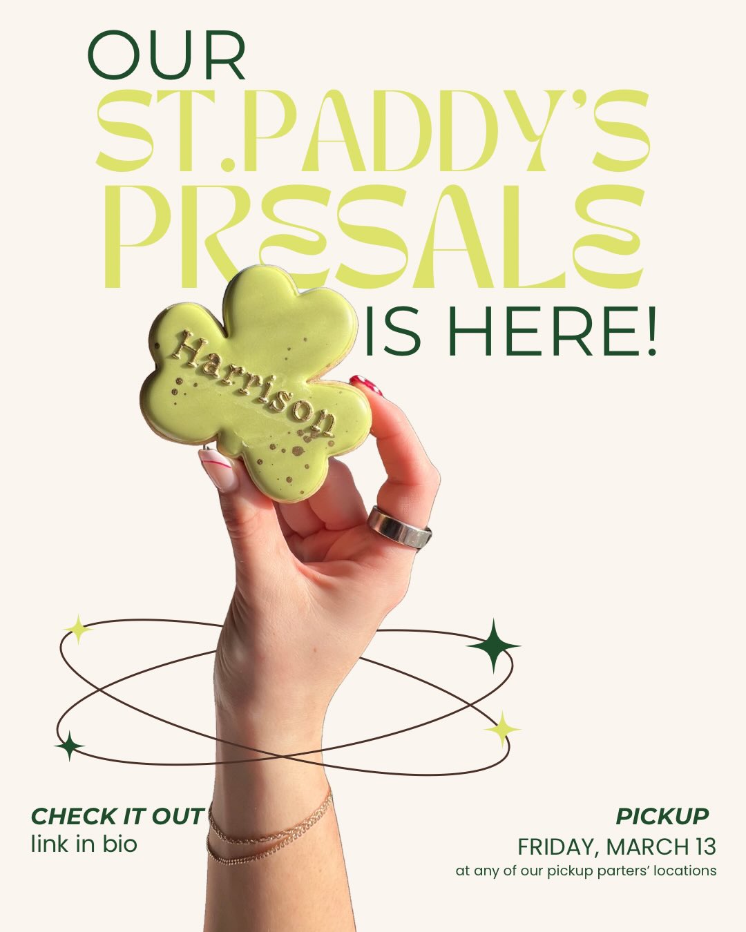 put together a little st. paddy’s presale for you!! ☘️
this one’s on the simpler side, but I still love putting together something special for anyone who wants something more intentional for st. paddy’s day treats :)🤍
#dyefree #madisonwi #stpaddyscookies