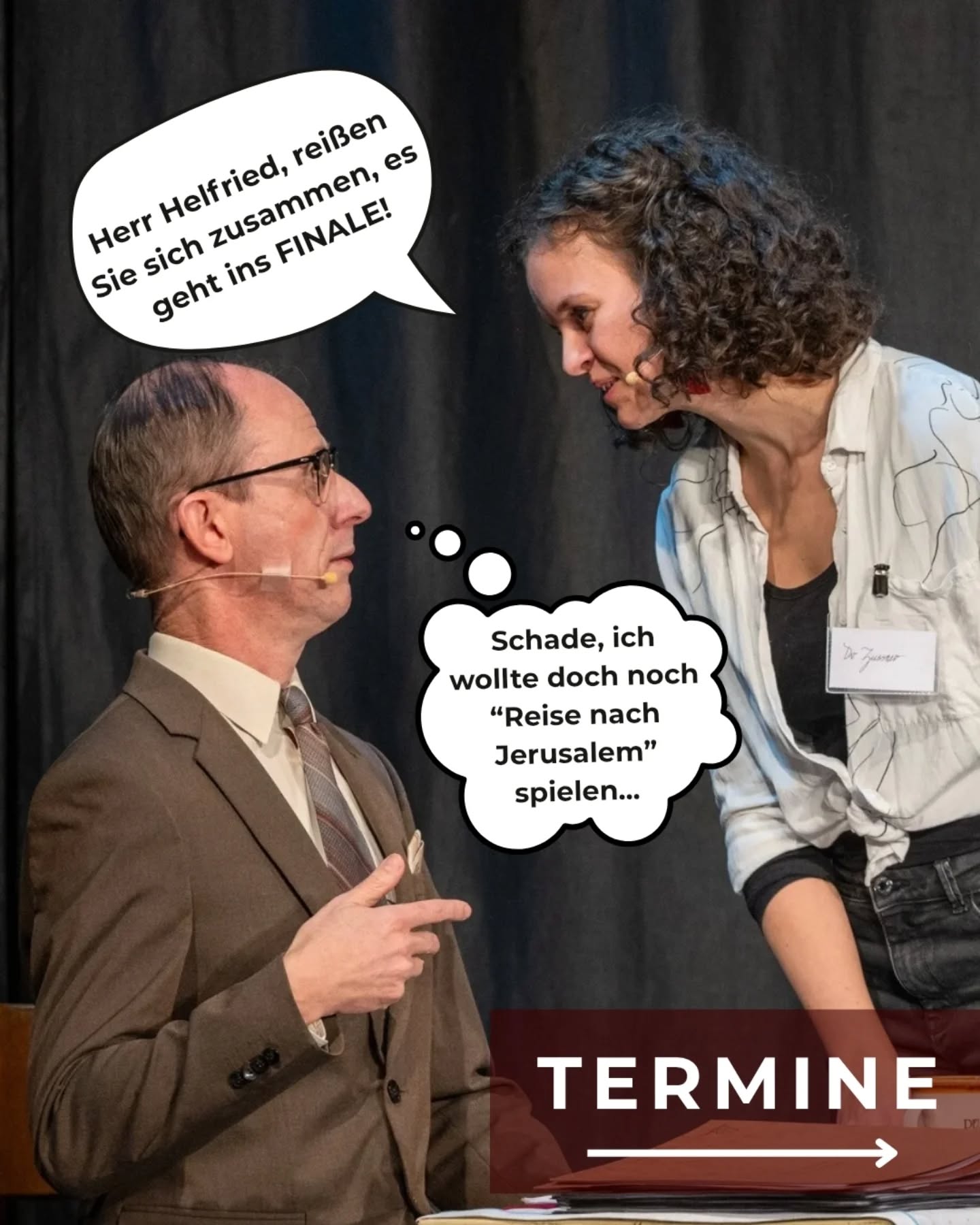 Helfried - Unverändert NEU!
Gibt es nicht mehr oft zu sehen. Umso mehr freut es uns noch 4 Termine ankündigen zu dürfen!
25.2. @bruckmuehle
12.3. @tikdornbirn
21.3. Kunstwerkl, Leitzersdorf
18.8. @naturnslacht
Dazwischen werden wir immer wieder mal gemeinsam moderieren und dann geht's auf in neue Abenteuer 🤫
#kabarett #comedy #satire #kommunikation #moderation