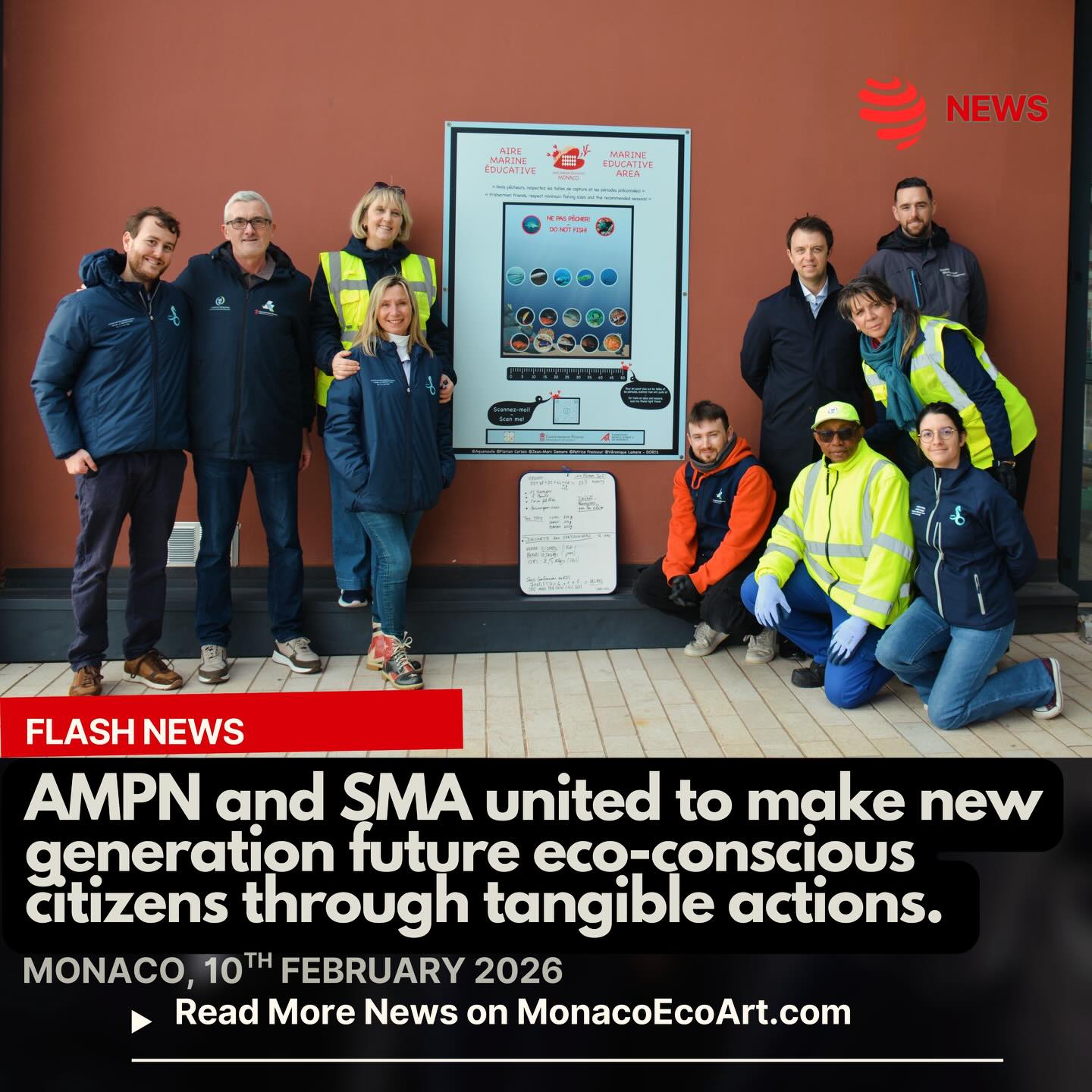 @mo.eco_art #flash #news #edutainment #sustainability #sea monaco montecarlo 🇲🇨🌊 On Tuesday the 10th February 2026, a group of students attending the CM2 class of the François d’Assise-Nicolas Barré School, were involved in a workshop on waste management and their impacts on the coastline, with the support of the Société Monégasque d’Assainissement (SMA): the joung apprentices are in charge of Monaco Educational Marine Area, under the umbrella of the Association Monégasque pour la Protection de la Nature – AMPN ♻️🪣During the previous six days, the SMA’s staff collected all the waste abandoned in nature, up to 36,5 kg (including 237 cigarette butts and about a hundred chewing gums), in the presence of the students who then helped them to to identify and select the various types of trash, notably: glass, household waste, food packaging etc.; lastly, the junior group helped collecting the waste remaining in the marineprotectedarea 🏅🔋This initiative allowed the next generation to measure the real impact of individual behaviors on the environment while fostering the spirit of cooperation while raising eco-awareness: the students were finally awareded a targeted certificate to acknowledge their commitment as “Protector of the Coastline” 🌐👥 This education project aimed at increasing the sense of responsibility of students to become future eco-conscious citizens 📸 Copyright: @ampn_mc @greenmonaco_by_sma - Layout and Contents: © MonacoEcoArt.com