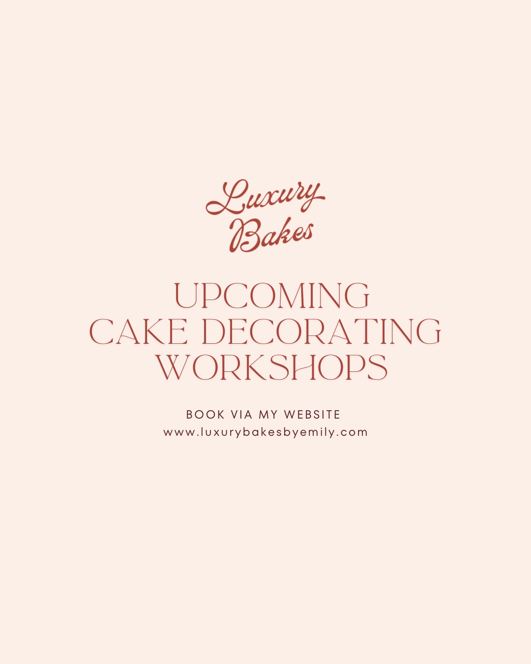 upcoming cake decorating workshops … with meeee 🌸🩷✨🤭
lots of opportunities to join me for a workshop over the next few months
I’m hosting 2 workshops dedicated to the ladies in our lives 🌸
a day of children’s easter workshops at Easter Weekend
& another 2 in april ✨
you can book via my website - link in my bio, see you thereeeeee 🍰✨🌸