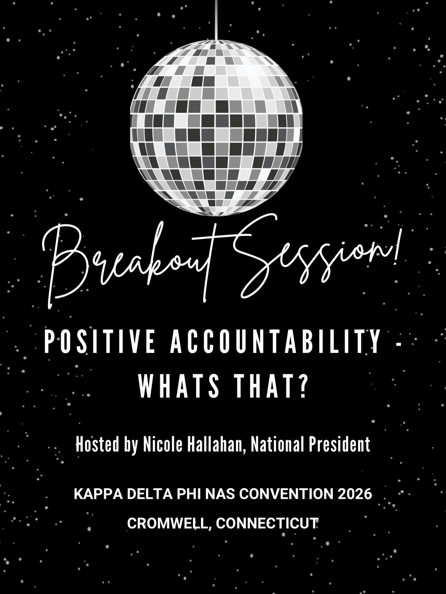 Breakout session announcement!! π£