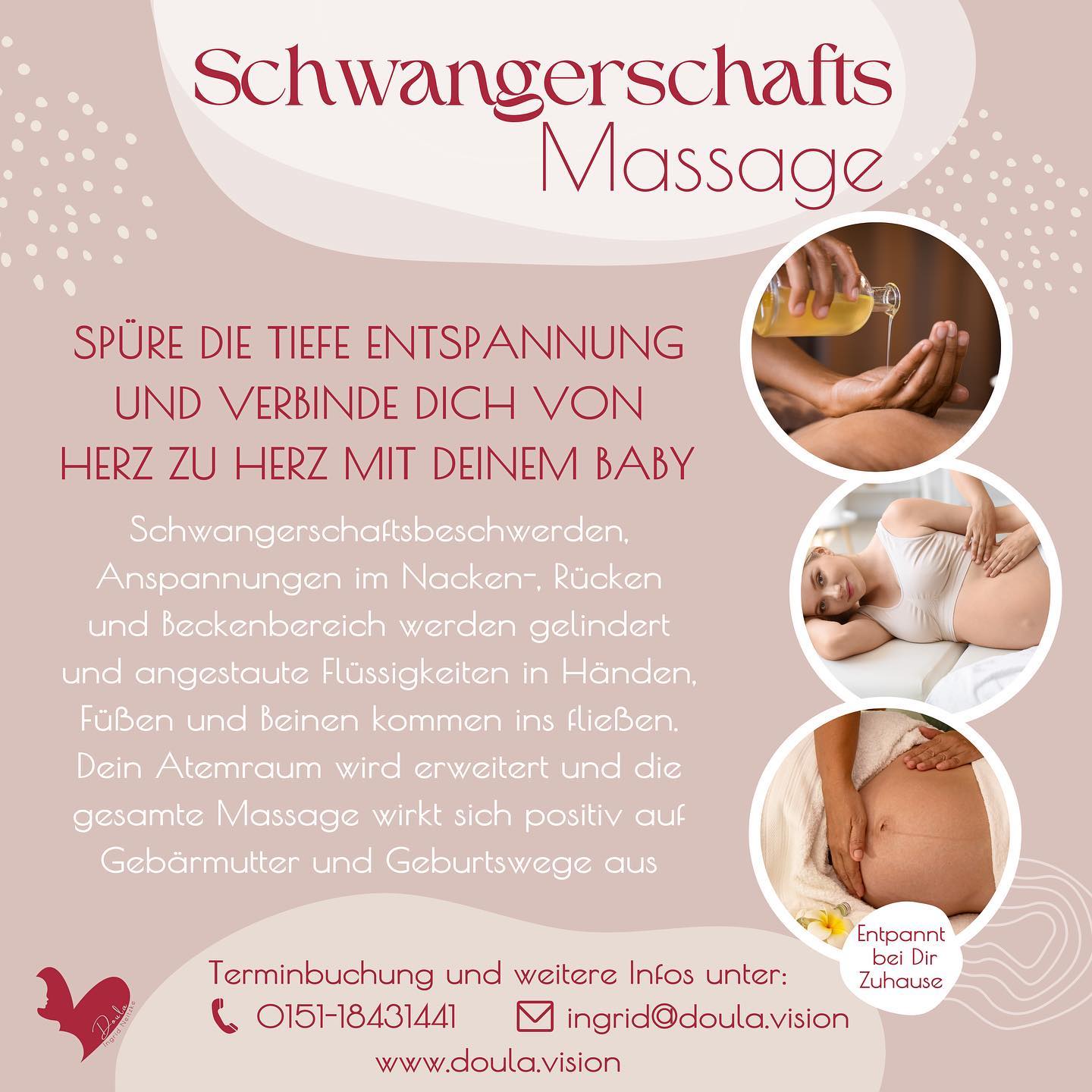 ♥️ Schwangerschaftsmassage ♥️
Du bist schwanger und möchtest dir und deinem Baby etwas Ruhe und Entspannung gönnen?…
In dieser besonderen und intensiven Zeit der Schwangerschaft erlebt Dein Körper und Deine Seele eine große Transformation.
Während Deiner Schwangerschaft wird es Dir sehr gut tun, Dich achtsam mit Deinem Baby zu verbinden und Deinem Körper öfters Ruhepausen zu schenken.
Schwangerschaftsbeschwerden, Anspannungen im Nacken-, Rücken und Beckenbereich werden gelindert und angestaute Flüssigkeiten in Händen, Füßen und Beinen kommen ins fließen. Dein Atemraum wird erweitert und die gesamte Massage wirkt sich positiv auf Gebärmutter und Geburtswege aus.
Diese ganzheitliche und achtsame Schwangerschaftsmassage beruhigt nicht nur Dein Nervensystem, sondern nährt Dich auf allen Ebenen von Körper, Geist und Seele.
Gönne dir diese wertvolle Entspannung ganz bequem bei dir Zuhause und buche deine Massage bis zum 15.7.23 zum Sommeraktionspreis ♥️
Ich freue mich sehr auf Dich 😊
#massage #schwanger2023 #pregnantbelly #entspannung #coburg #doulaservices #schwangerschaftsmassage