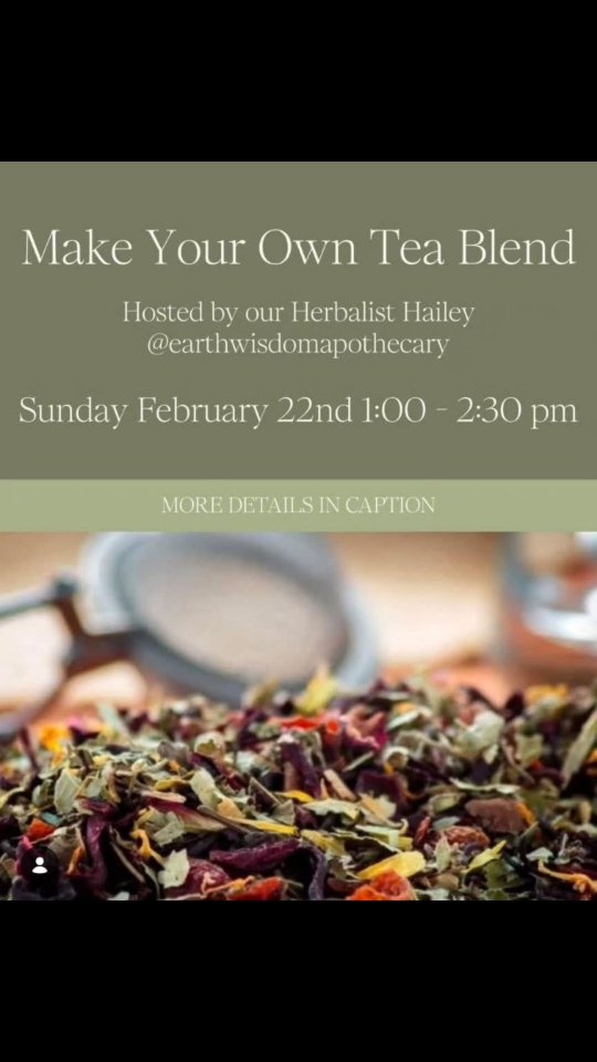 Join us at @thehealinghouseyxe this Sunday for my tea blending workshop!
You'll craft a bag of tea to bring home, specifically created for YOU.
Our bodies are super intelligent and know what they need. Sometimes we just need a reminder of that ๐๐ฟ๐ซ๐ค
There will be a plethora of organic herbs to choose from to make your tea! We will go over simple ways to connect with plants as you walk on your own journey with these plant allies too!
Come as you are!
DM me to sign up