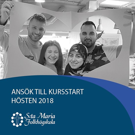 Sök till höstens kurser #upplevfolkhögskola #sanktamaria #sanktamariafolkhögskola #studier #folkhögskola #jobb
