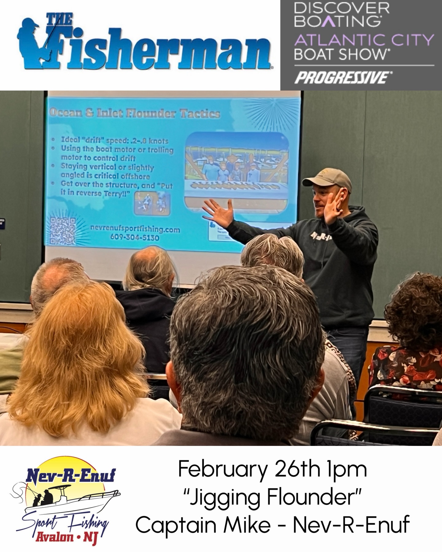 Excited to talk flounder at the AC Boat show this coming week! Thursday at 1pm, hope to see you there!☀️🎣💪🏻