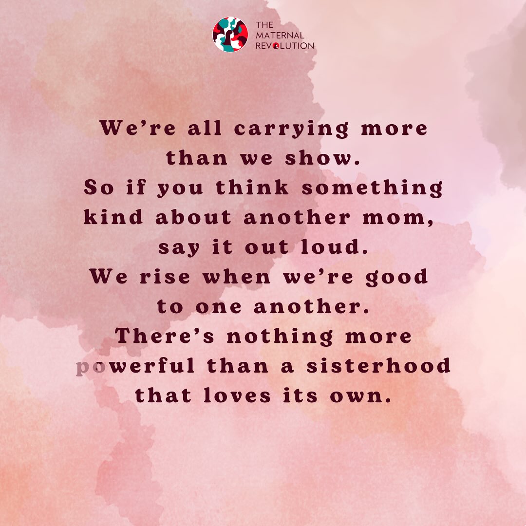 The other day my son was having a major meltdown in the check out line at a store. I’d had a long day at work and just wanted to get home. The line was long and his tantrum was getting worse.
The woman in front of me turned around and locked eyes with me. I was immediately embarrassed because I thought she was looking at the chaos that was happening behind her.
Instead, she said, “I remember those days. You’re doing a great job, mom!”
That was it. But oh my goodness did it energize me and lift me up! Somehow it gave me the push I needed to remain calm and power through.
A little kindness sure does go such a long way! 😊
XO Mamas!!
#thematernalrevolution
#maternal
#mom
#moms
#mothers
#mama
#mamas
#momtobe
#momstobe
#bettertogether
#sisterhood
#women
#equality
#equalityinmotherhood
#motherhood