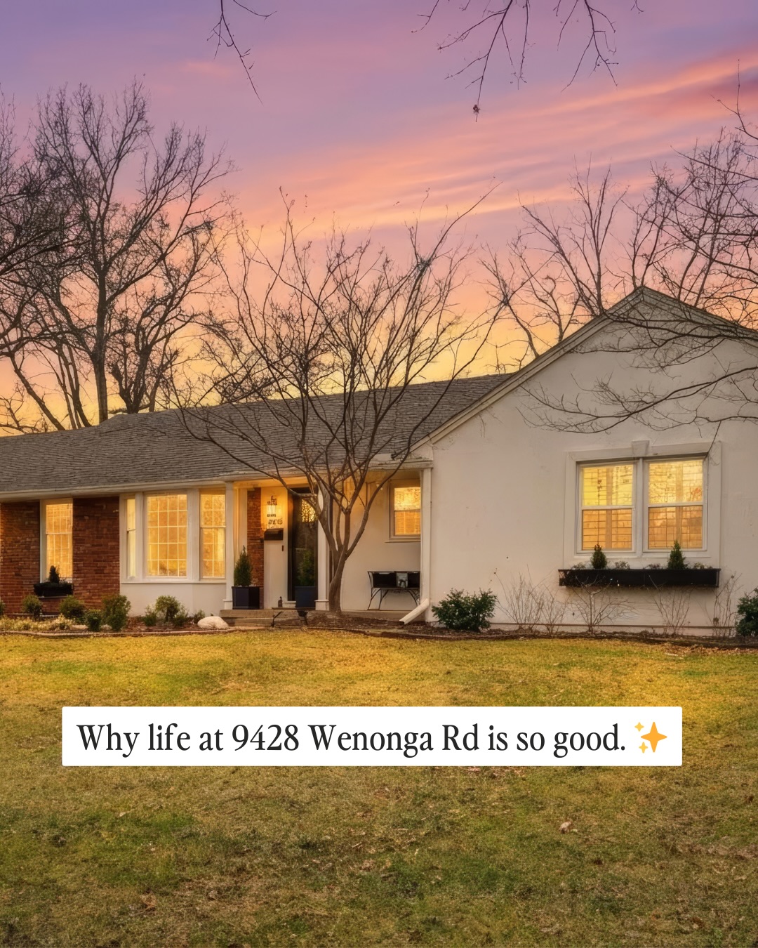 Coming Soon ✨
Stunning true ranch situated on a beautiful lot in Leawood. There is so much to love about this home - it is a great mix of modern updates, while still keeping elements of the original home. The expansive, fully fenced backyard features an irrigation system and a stunning oversized deck —ideal for outdoor entertaining. Hardwood floors throughout, kitchen tastefully updated and open to the living room. The finished lower level is truly impressive, featuring a flexible office or fourth bedroom, with a full bathroom, an oversized bar area, and a kitchenette; while still keep plenty of storage space. Close to parks, restaurants, shops and more.. You won't want to miss this one!
◼ 4 BD
◼ 3 Full BA
◼ Single Family
◼ 2,874 Sq. Ft.
◼ $615K
9428 Wenonga Rd Leawood, KS
•
•
•
#justlisted #justlistedkc #JustListedKC