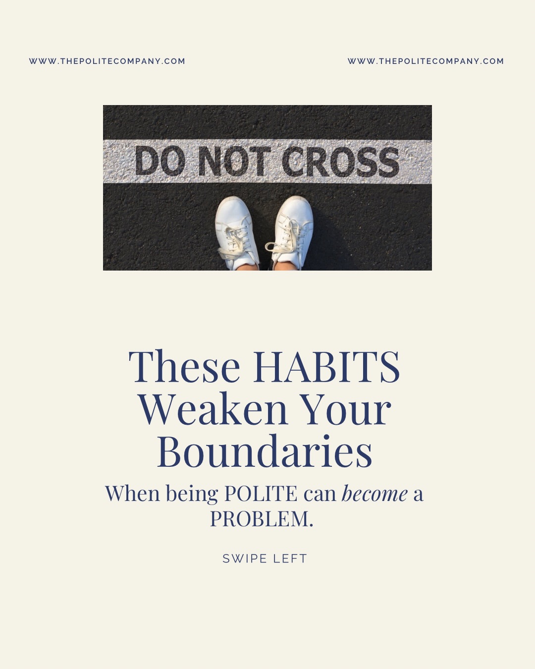 This month we’ve focused on boundaries and how they can help us BUILD relationships.
From saying “no, thank you” to apologizing only when it’s necessary, I hope these reminders have helped.
Remember, you can be polite without being a pushover.
💛
#ThePoliteCompany #Boundaries #EtiquetteCoach