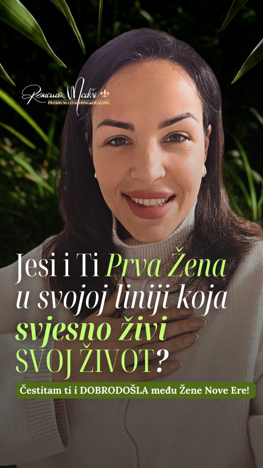 Postoji jedna žena u svakoj obitelji koja prekida šutnju.
Koja prekida obrazac “pa tako se mora i očekuje od tebe”.
Koja svjesno prekida pristajanje na bilo što što joj ne pruža životnu radost, osjećaj mira, uspjeha i zadovoljstva.
Osjećaj SLOBODE I SVRHE 🙌🏽
Možda si to TI.
Možda si ti prva koja je rekla:
✨ Ne braku bez ljubavi i poštovanja.
✨ Ne poslu koji te guši, razboljeva i osiromašuje.
✨ Ne ulogama koje su premalene za tvoju dušu.
✨ Ne emocionalnom nasljeđu koje te čini nesigurnom, frustriranom i anksioznom.
I rekla:
DA svojim vrijednostima.
DA svom glasu.
DA svojim talentima.
DA obilju.
DA slobodi.
Ako si ti ta prva žena u svojoj liniji ~ znaj nešto važno:
Nisi “previše”.
Nisi “luda”.
Nisi “problematična”.
Ti si početak nove loze.
Ti si energetski reset (od kojeg sistemi strahuju 😅)
Ti si ona zbog koje će generacije iza tebe disati lakše.
I ako si se prepoznala…
dobrodošla Lutko 💃🏻
Ovdje si među ženama koje su također izabrale sebe.
Ovdje je sigurno rasti.
Ovdje je sigurno biti velika.
Ovdje je sigurno željeti više.
Ako ti je tijelo reklo “da” dok si čitala ovo ~ manifestirala si okruženje, Žene, mentora, učitelja kojeg si toliko dugo duboko u sebi priželjkivala 🤩
Opusti se. Pročitaj još.
Udahni.
I napiši u komentar: PRVA.
Jer ovo nije slučajno.
I ti nisi ovdje slučajno.
Zakoračila si u našu Kuću Visokih Standarda i sada si
#ŽenaNoveEre 🌹
p.s. Ja sam Romana i želim ti savršen dan ⚜️