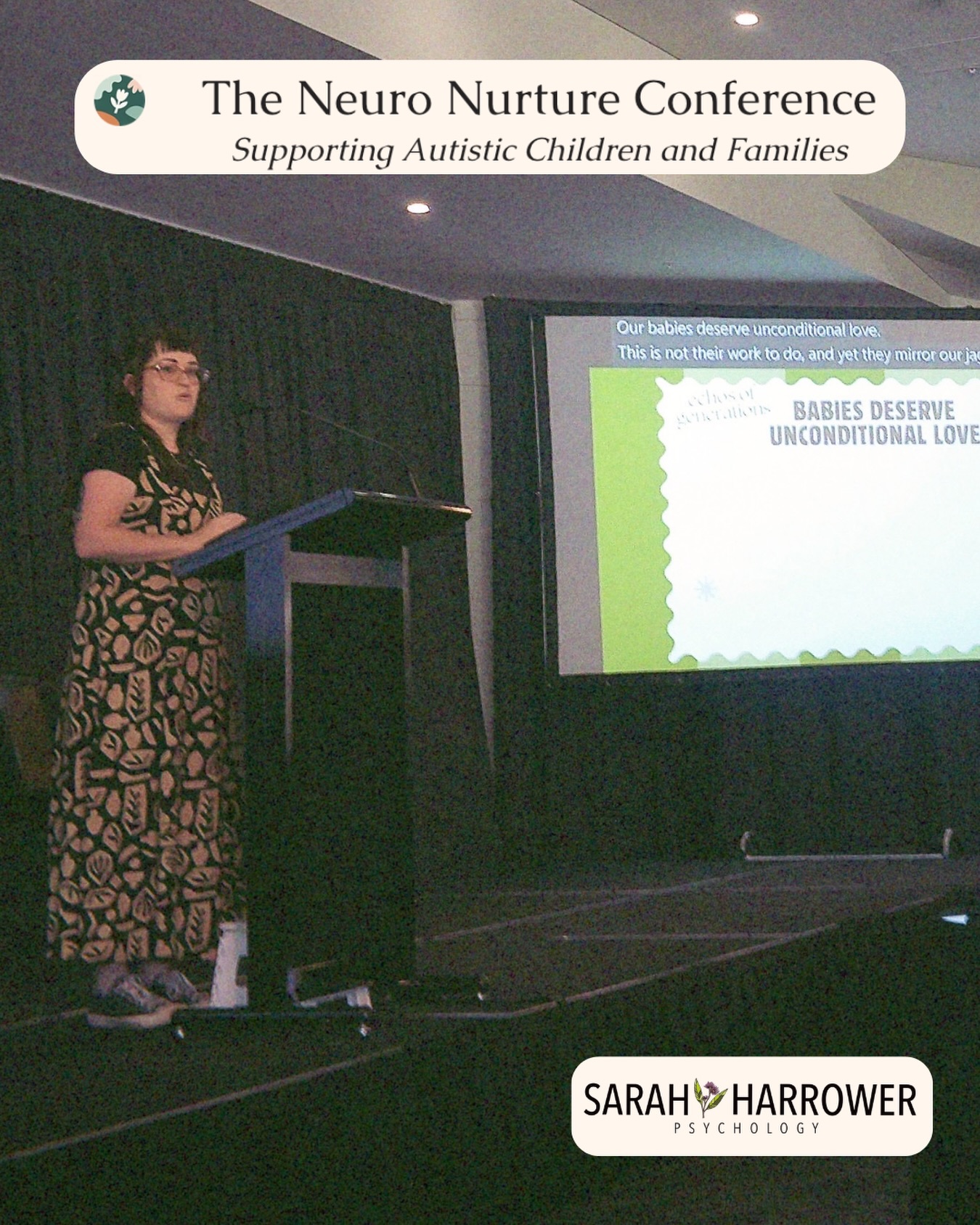 The research is clear but the message is simple: autistic babies attach securely. Autistic parents attune deeply. We just haven’t been looking in the right places.
I presented this at @theneuronurtureconference by @estherfidock this week, and the conversations that followed are why this work matters so much.
Here’s the thing: so many professionals working in the perinatal space don’t have this information yet. They’re not trained to see secure attachment when it looks different. But some wonderful clinicians are already doing this work.
If you’re questioning whether your bond with your baby is real, I want you to know: it is.
If you’re a professional wondering how to better support autistic parents, it starts with seeing what’s already there.
I’m open to more conversations about attachment and attunement. Reach out at hello@sarahharrower.com
#autisticparents #attachment #neurodiversity #perinatalhealth